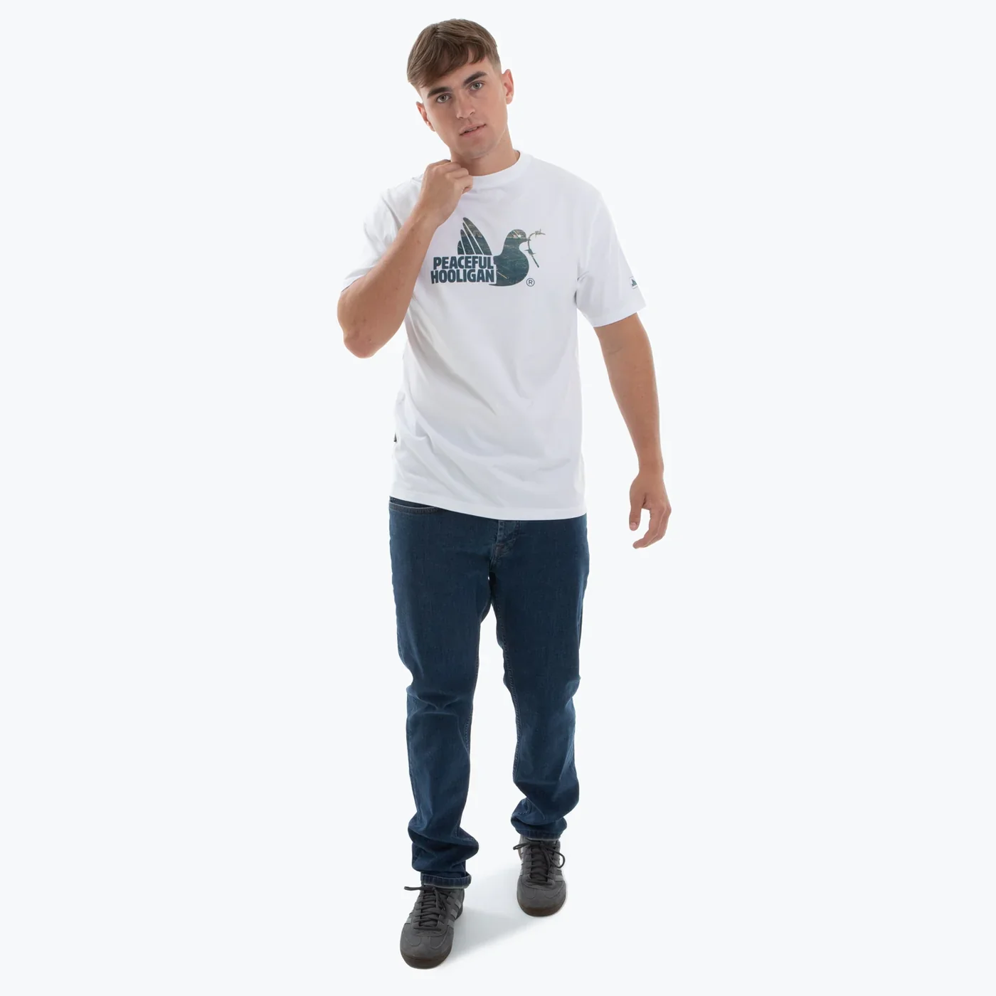Peaceful Hooligan Hackney T-Shirt White - Image 3