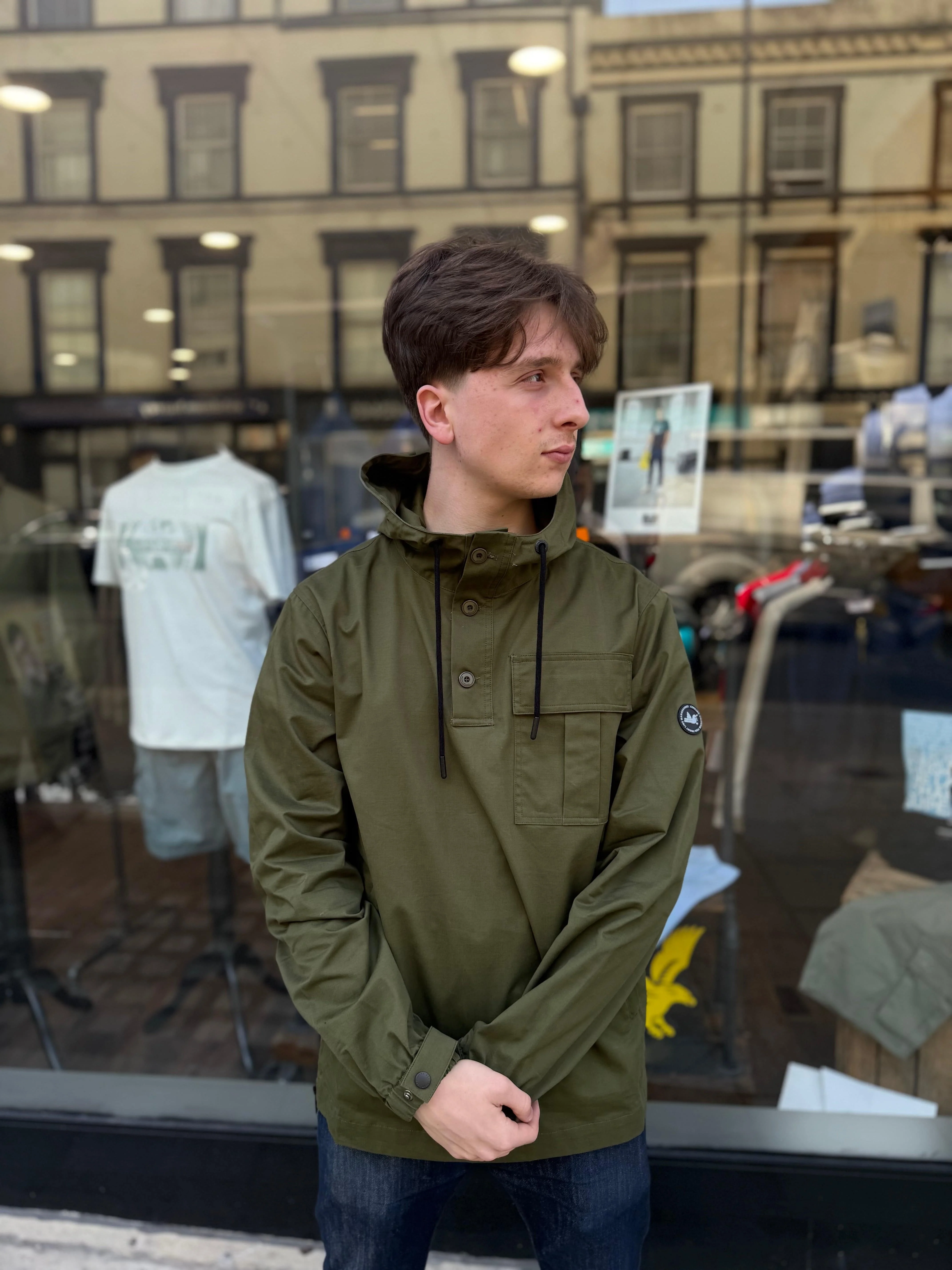 Peaceful Hooligan Lennon Smock Deep Lichen