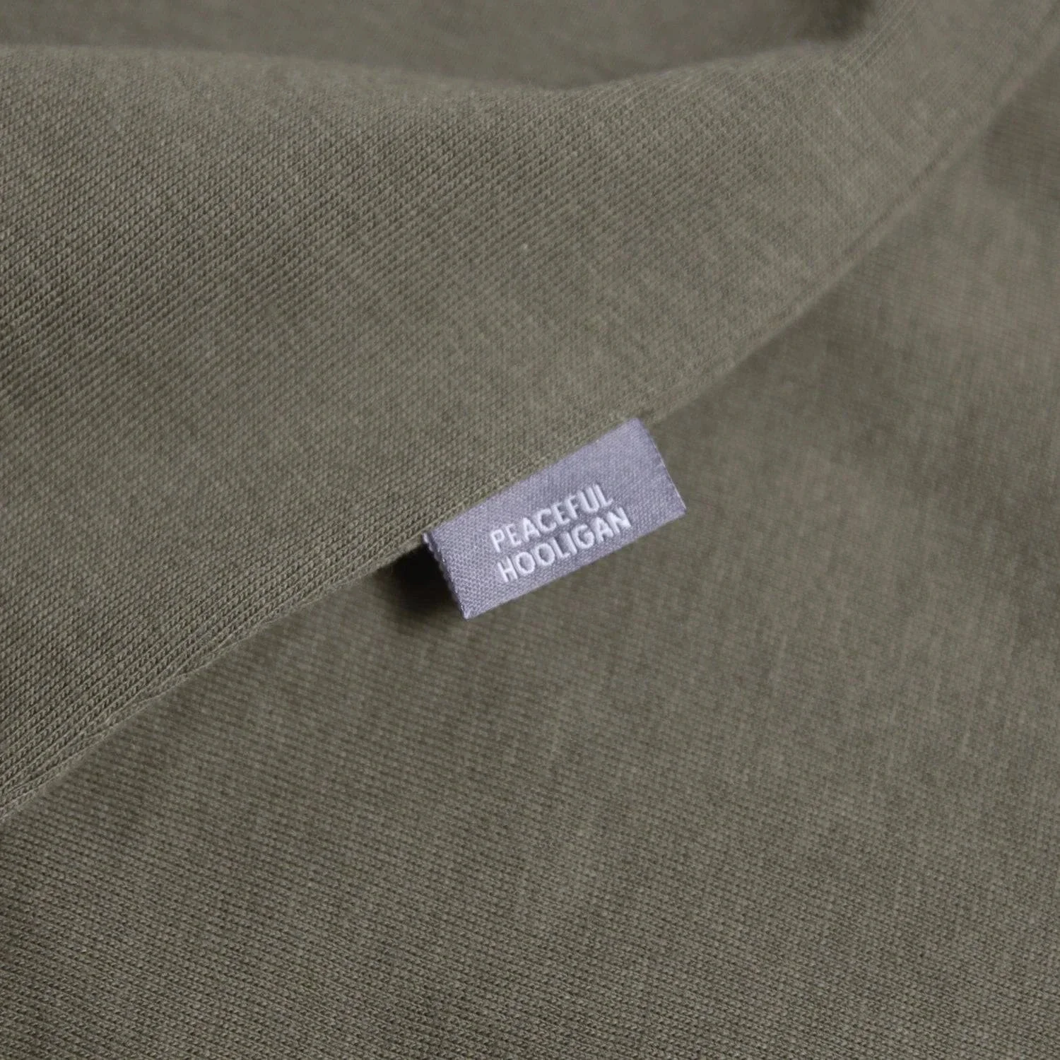 Peaceful Hooligan Outline T-Shirt Olive - Image 2