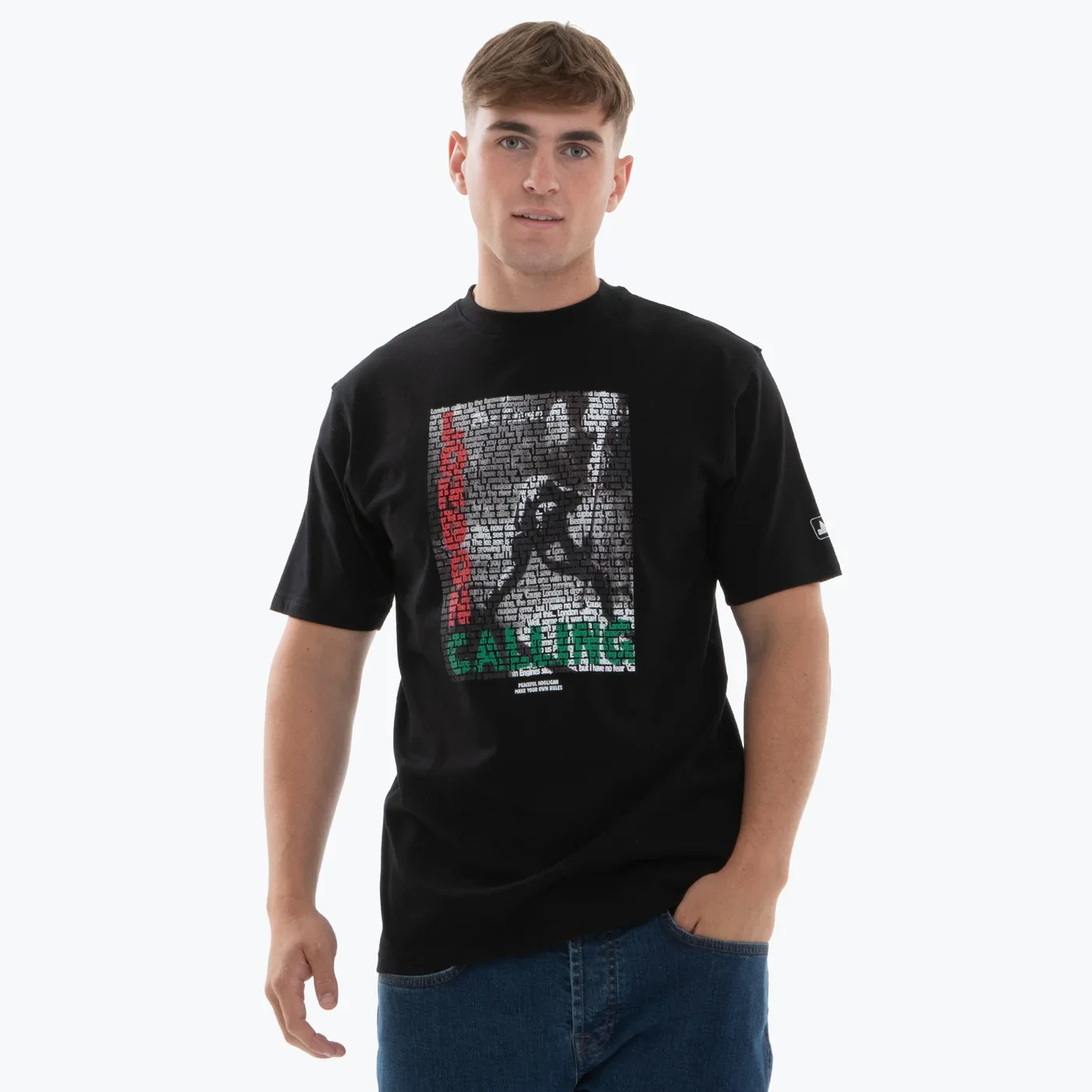 Peaceful Hooligan The Clash T-Shirt Black - Image 2