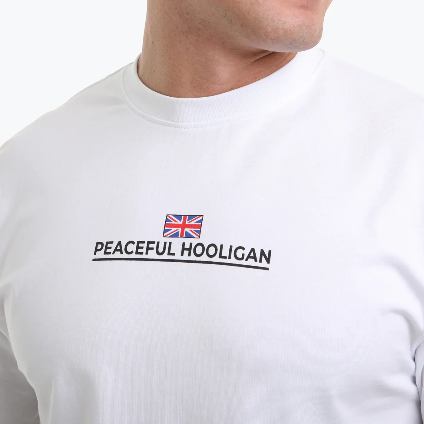 Peaceful Hooligan Union T-Shirt White - Image 2