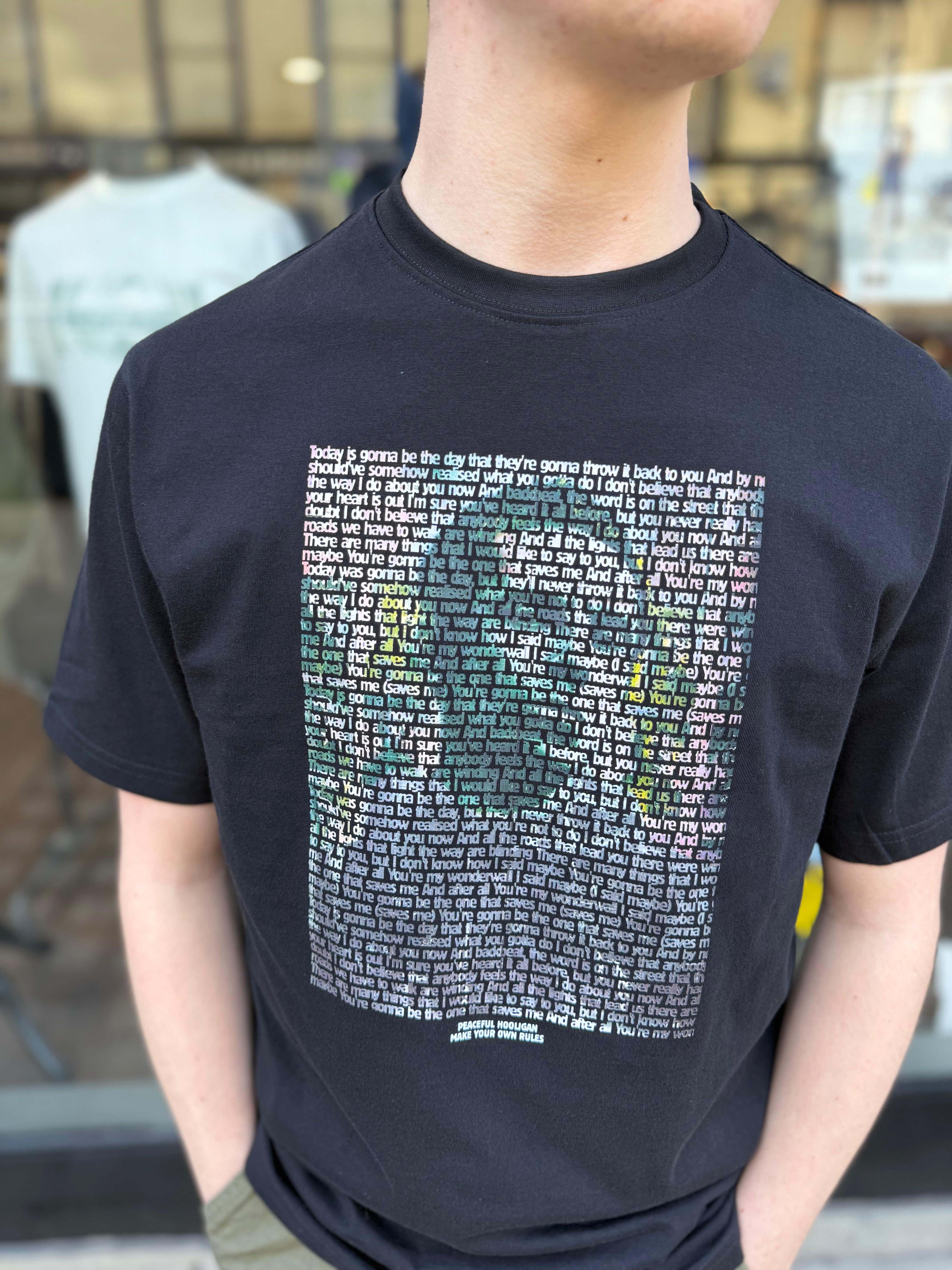 Peaceful Hooligan Wonderwall T-shirt Black