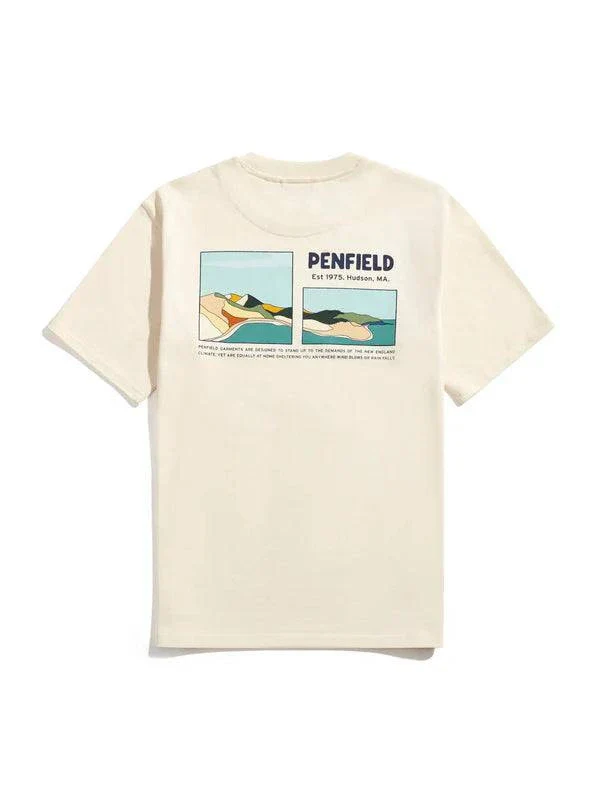 Penfield Block Landscape Graphic T-shirt Vanilla Ice - Image 2