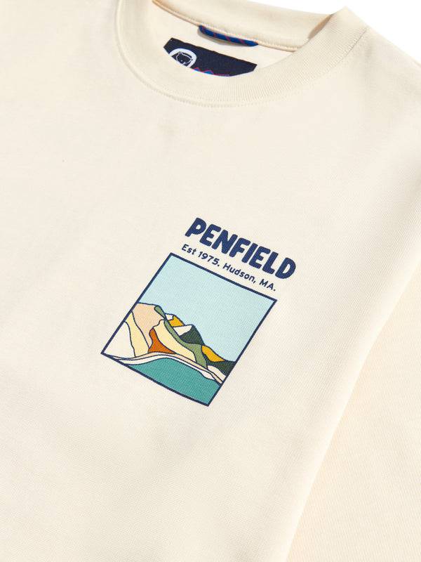 Penfield Block Landscape Graphic T-shirt Vanilla Ice - Image 3
