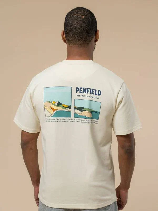 Penfield Block Landscape Graphic T-shirt Vanilla Ice - Image 5