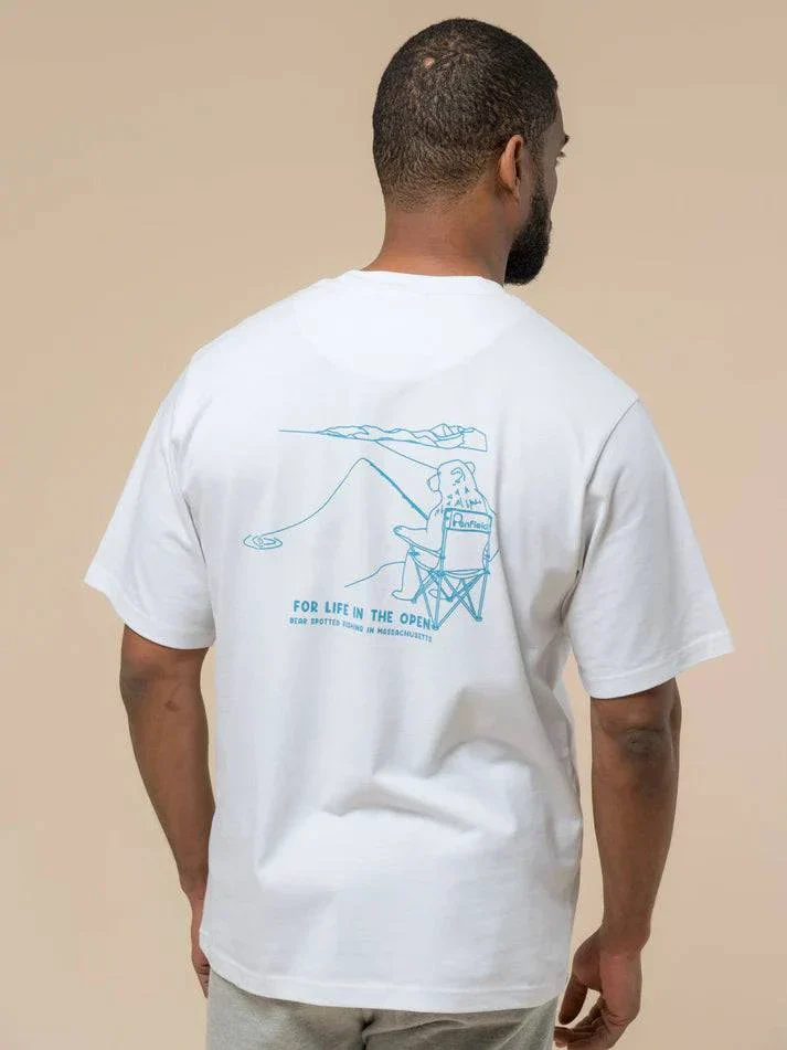 Penfield Fishing Bear T-Shirt Bright White - Image 5