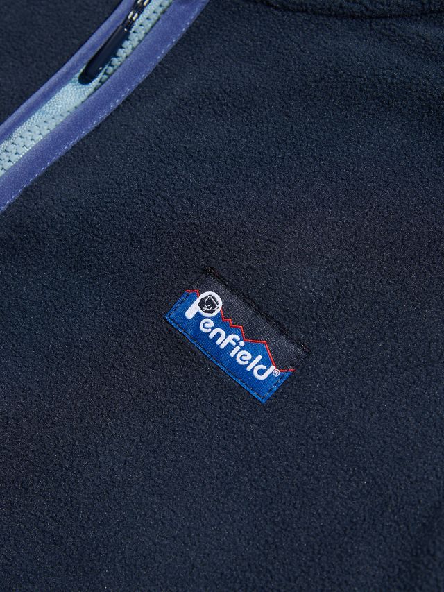 Penfield Graylock Quater Zip Fleece Navy - Image 3
