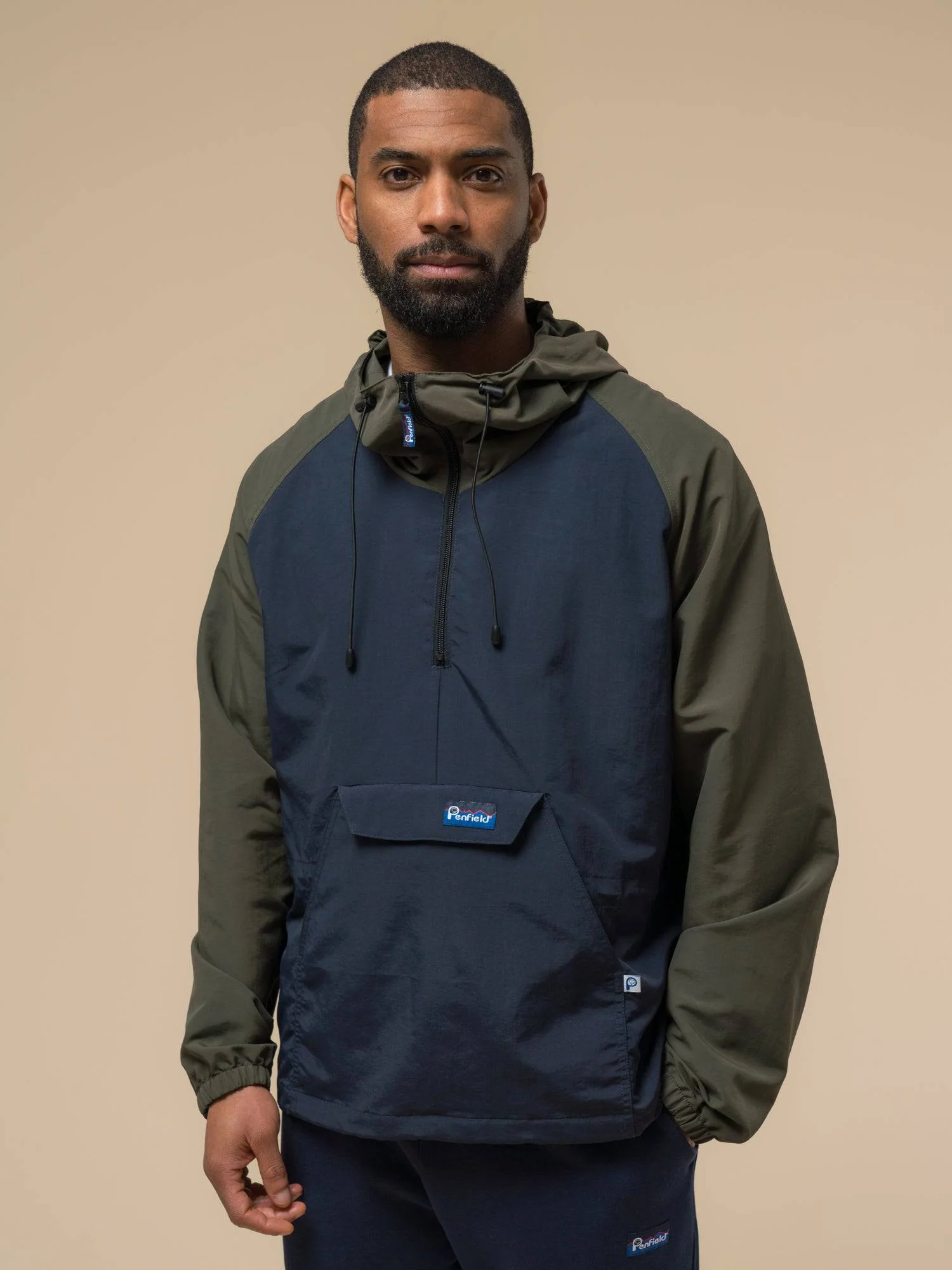 Penfield Pac Jac – Packable Anorak in Forest Green/Navy - Image 2