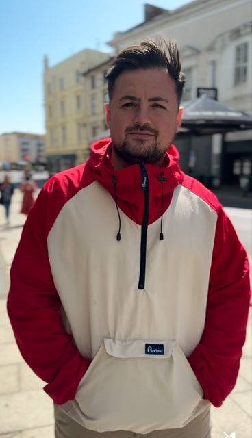 Penfield Pac Jac – Packable Anorak in True Red/Dove - Image 2