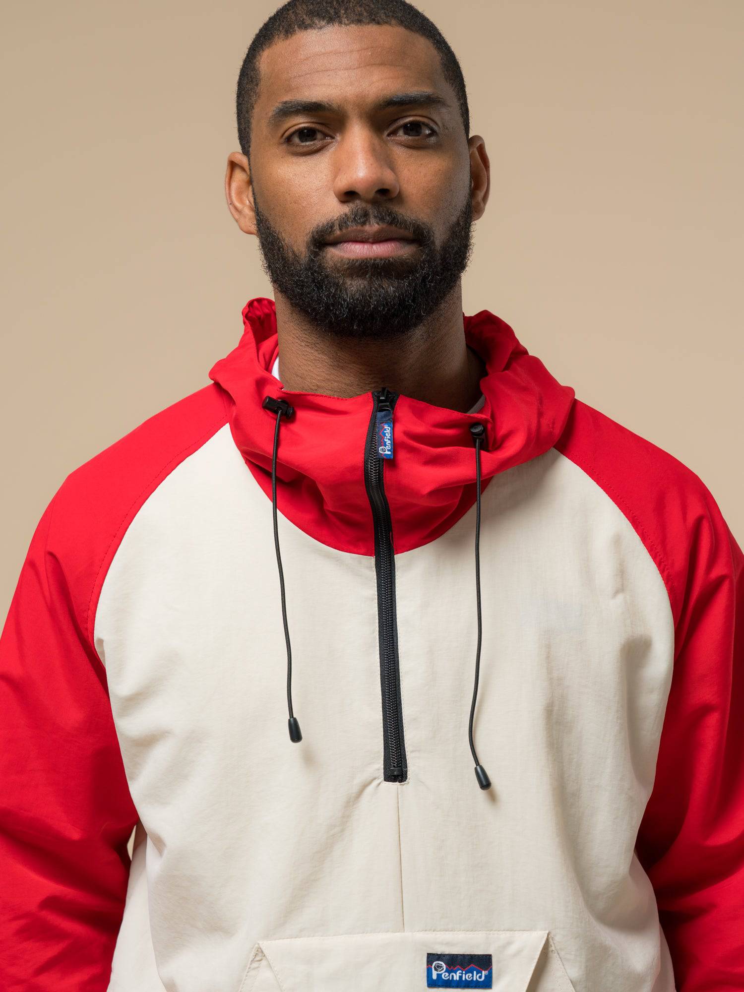 Penfield Pac Jac – Packable Anorak in True Red/Dove - Image 3