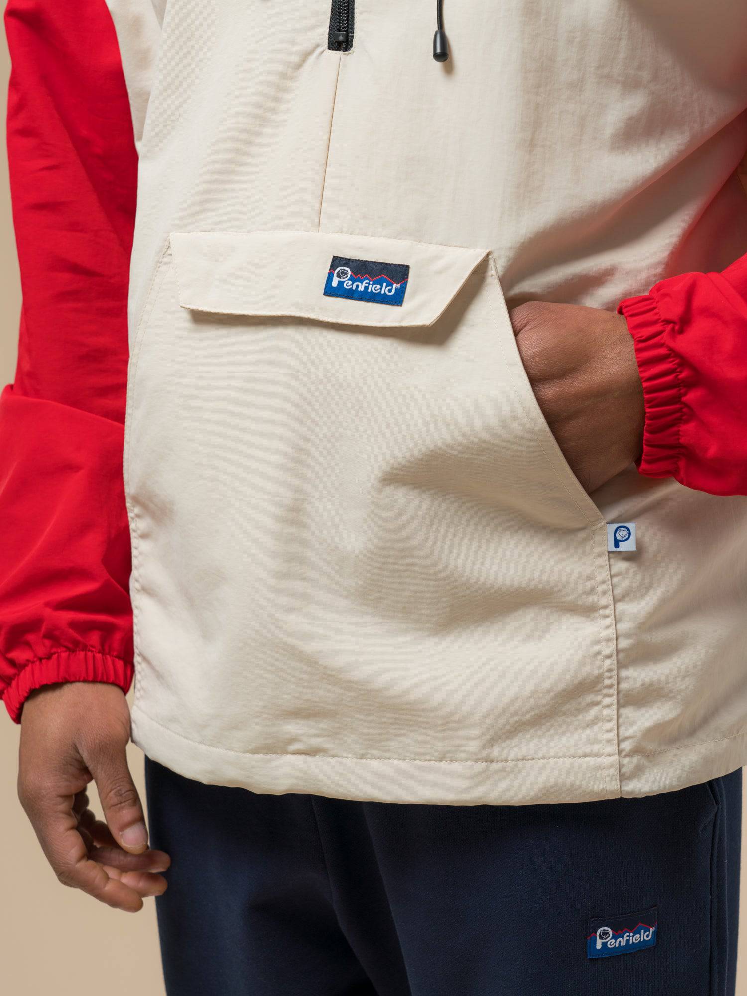 Penfield Pac Jac – Packable Anorak in True Red/Dove - Image 7