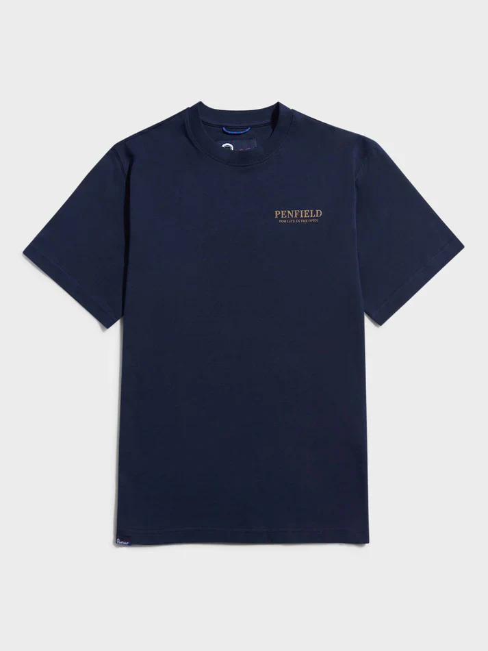 Penfield Wilde Bear T-Shirt Navy - Image 2