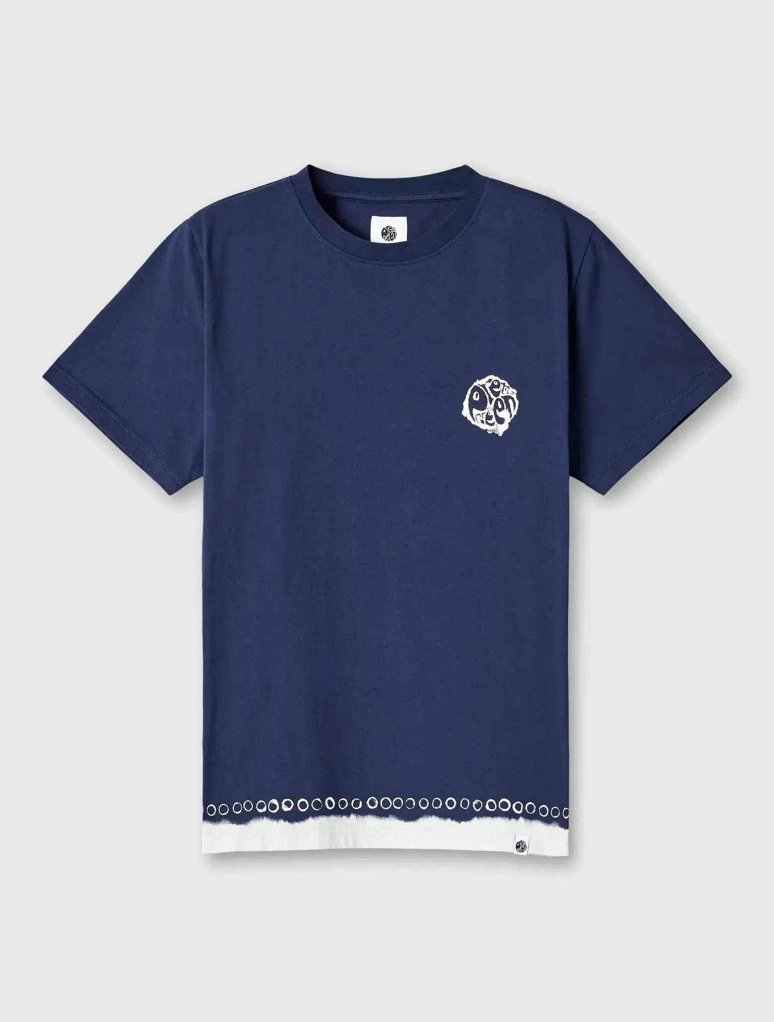 Pretty Green Anaheim Tye Dye Logo T-Shirt In Navy - Image 3