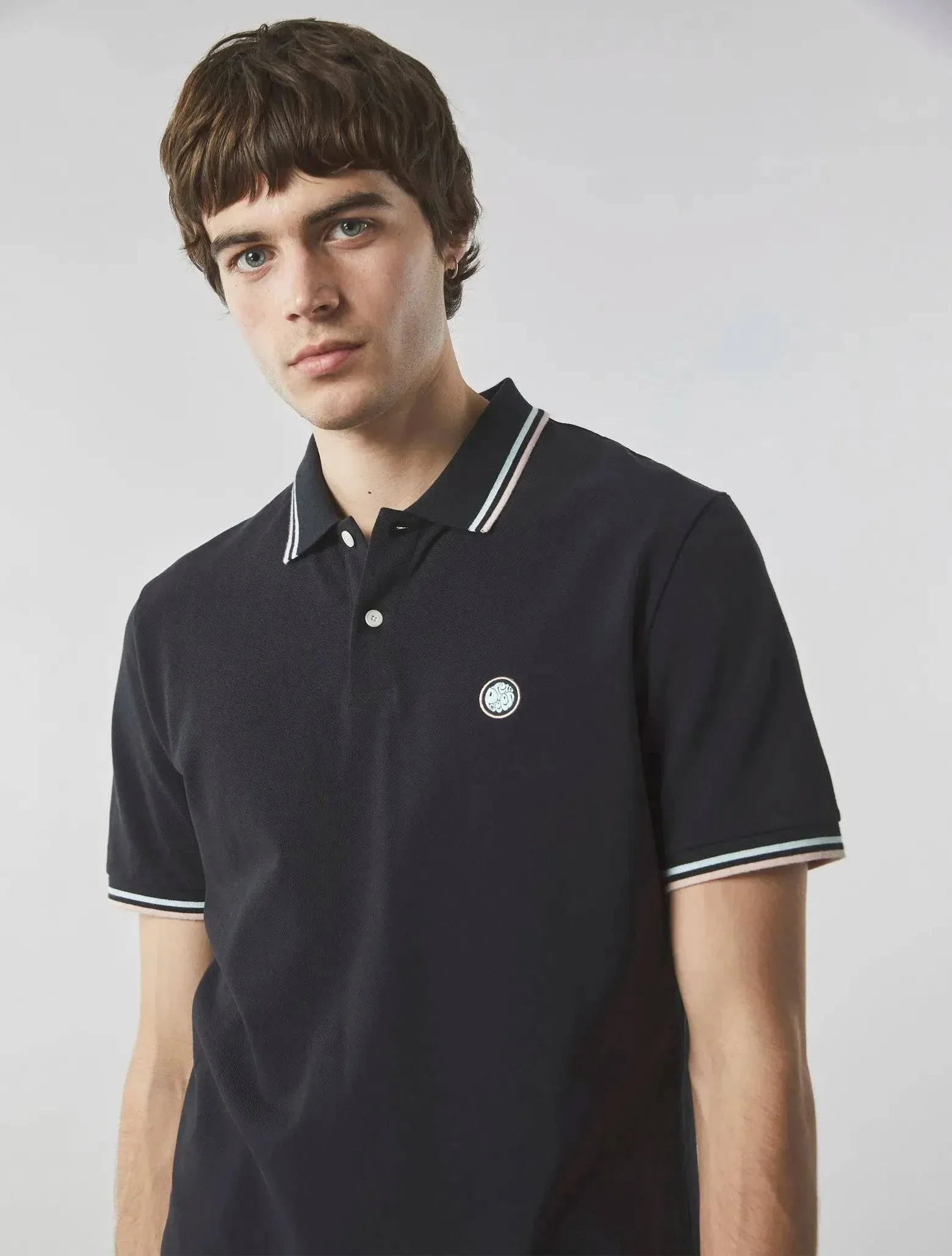 Pretty Green Barton Polo In Black - Image 3