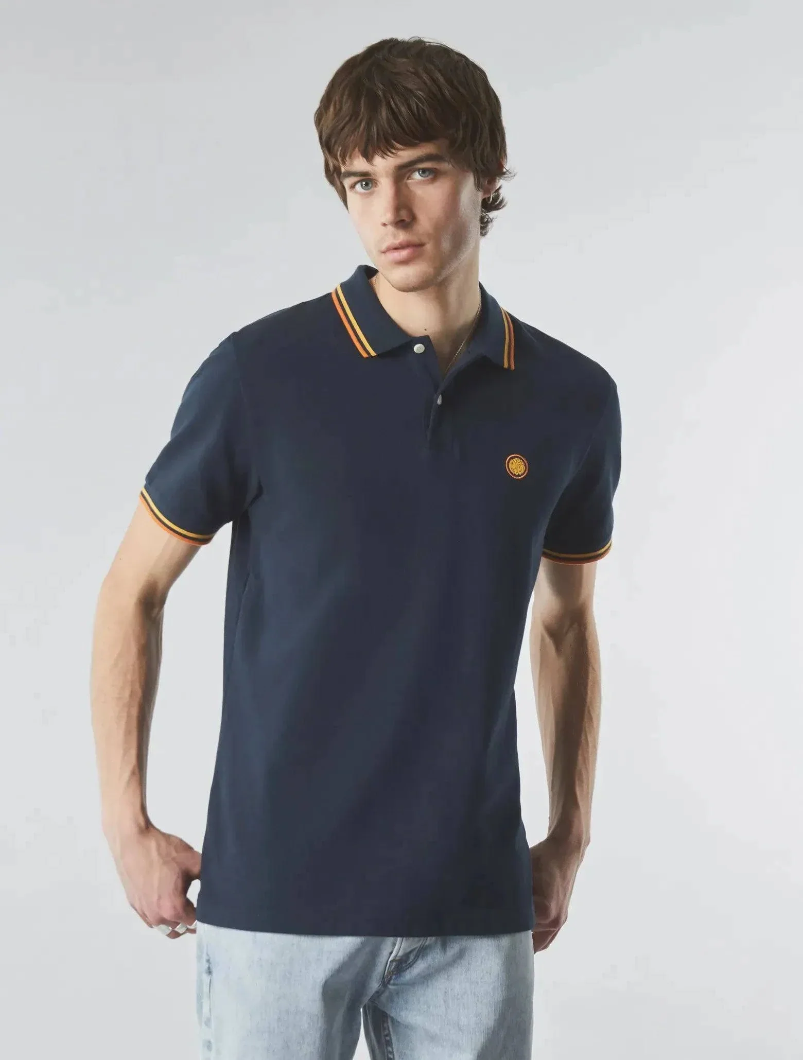 Pretty Green Barton Polo In Navy - Image 2