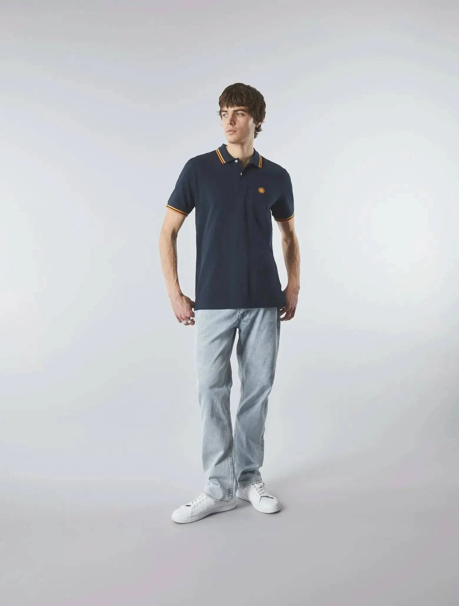 Pretty Green Barton Polo In Navy - Image 3