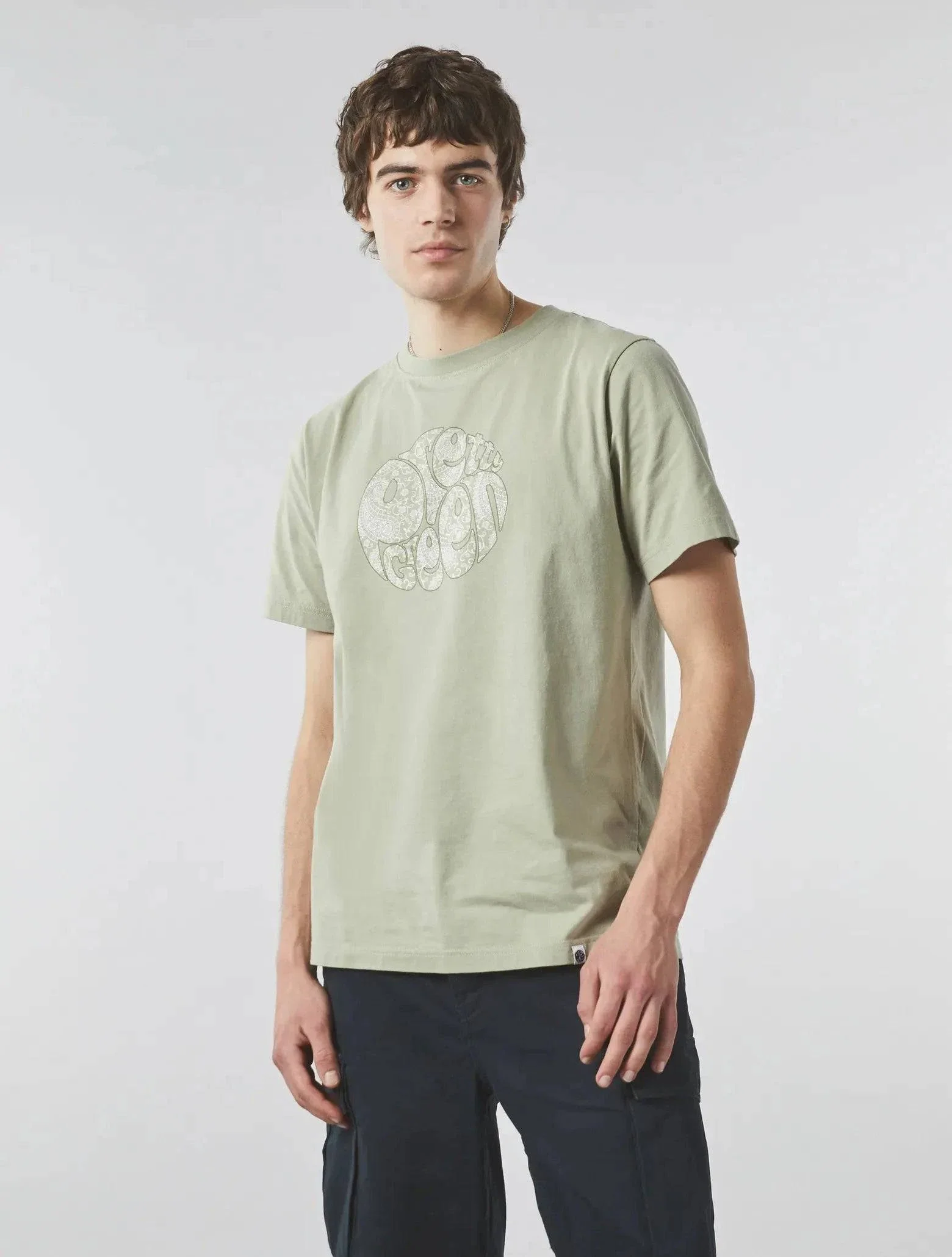 Pretty Green Bay Paisley Logo T-Shirt In Green - Image 2
