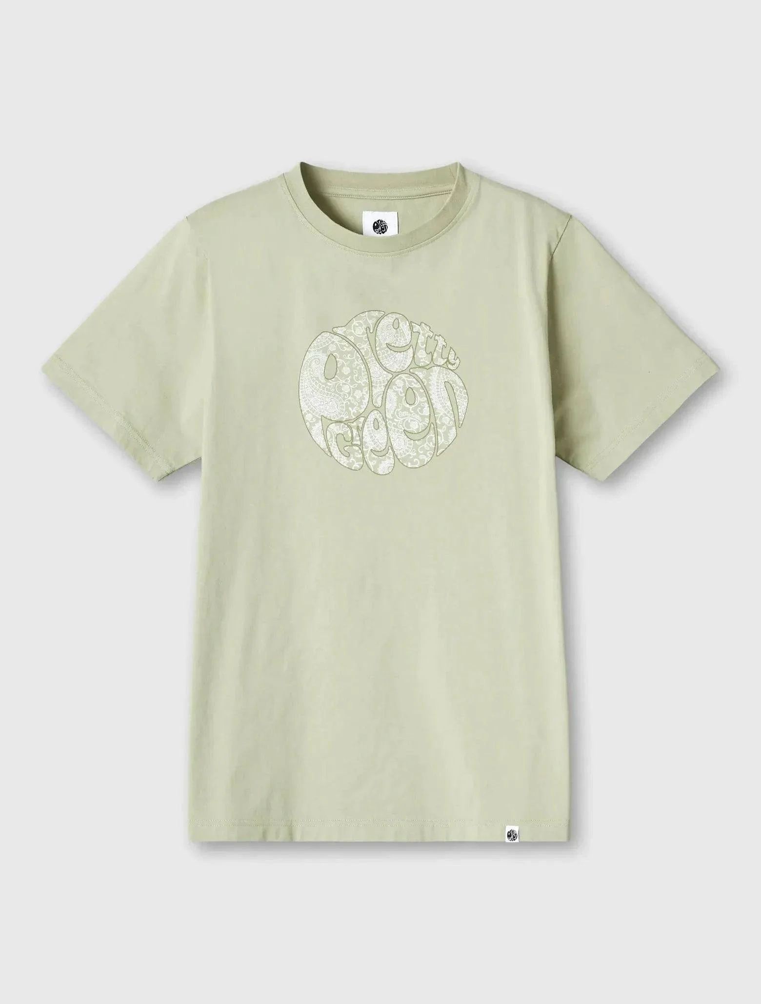 Pretty Green Bay Paisley Logo T-Shirt In Green - Image 4