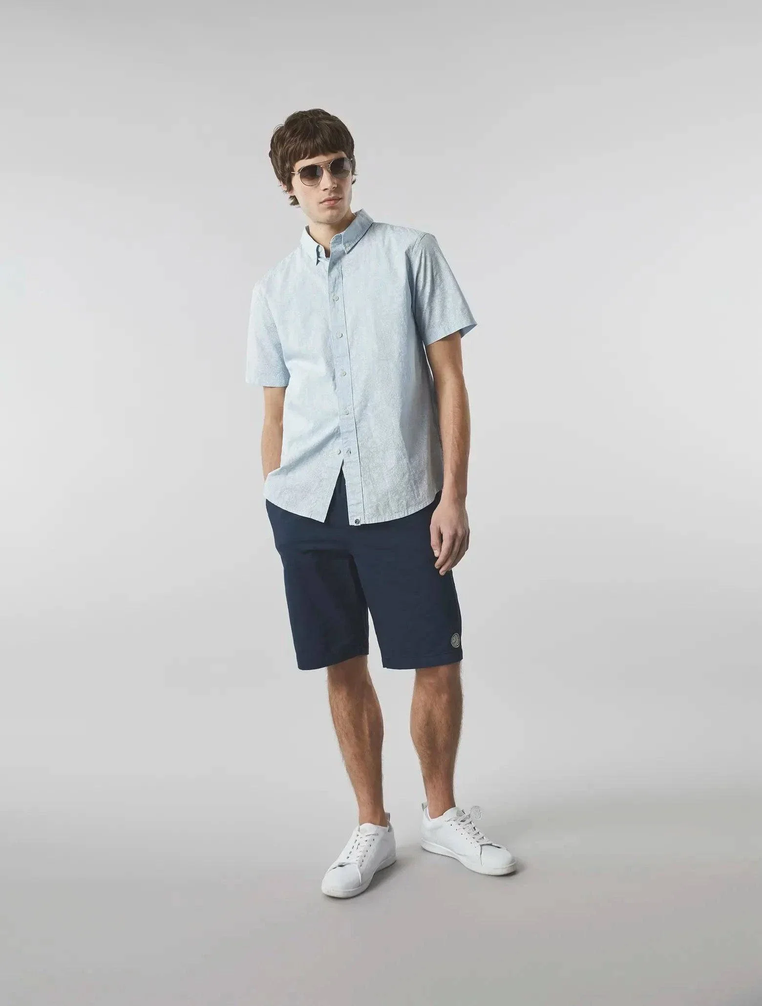 Pretty Green Bay Paisley Short Sleeve Shirt In Blue - Image 3