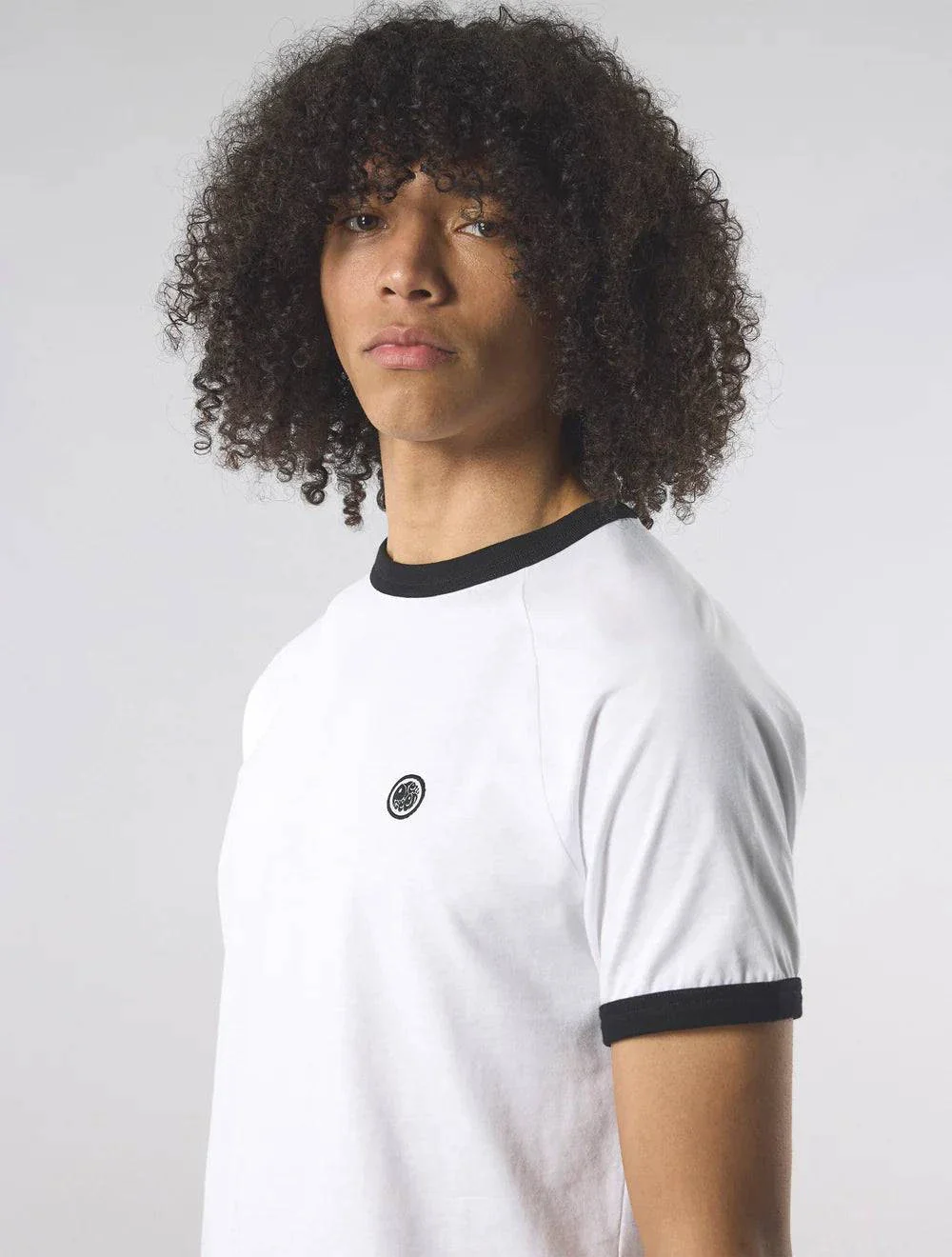 Pretty Green Boston Ringer T-Shirt White - Image 2