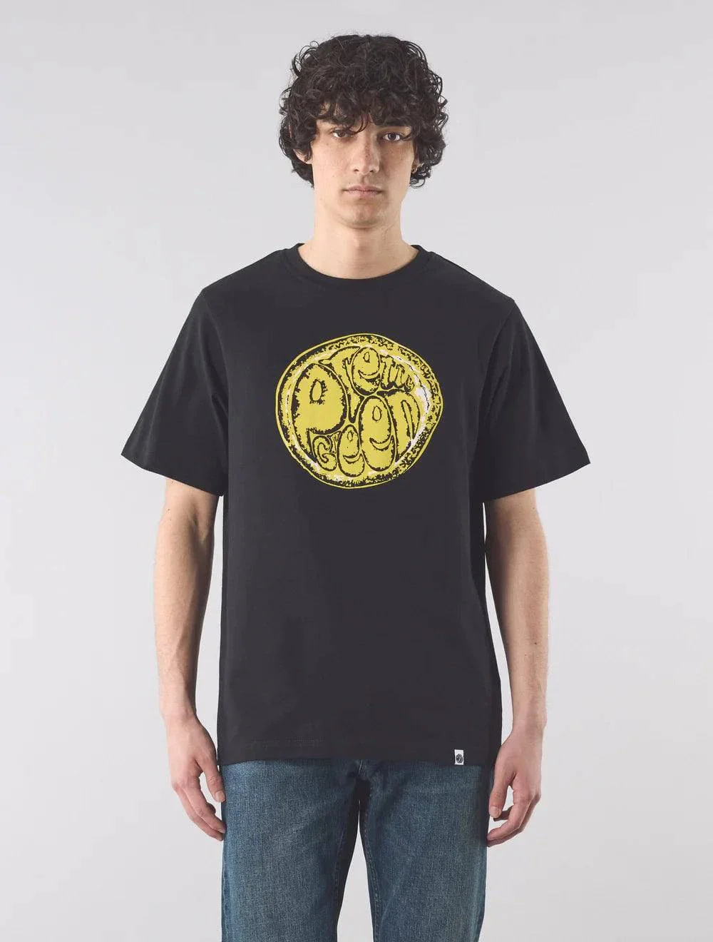 Pretty Green Citrus Sunshine T-Shirt Black - Image 2
