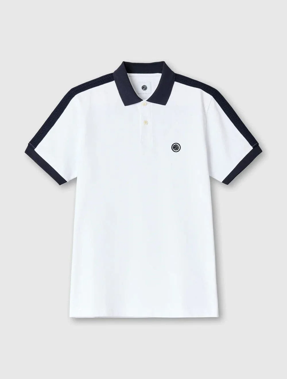 Pretty Green Denton Polo White/Black