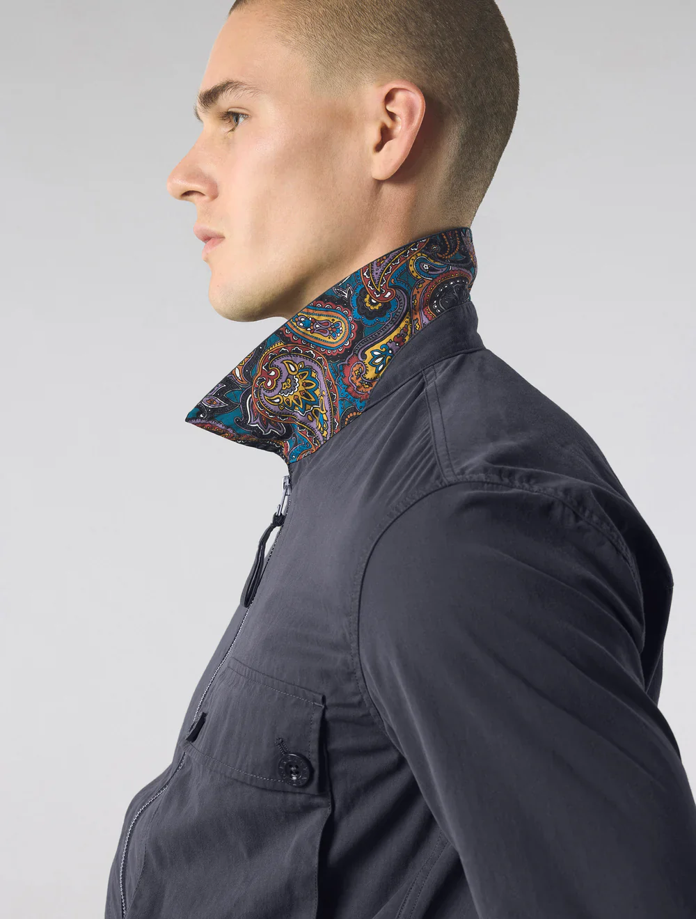 Pretty Green Feltham Overshirt Navy - Image 4
