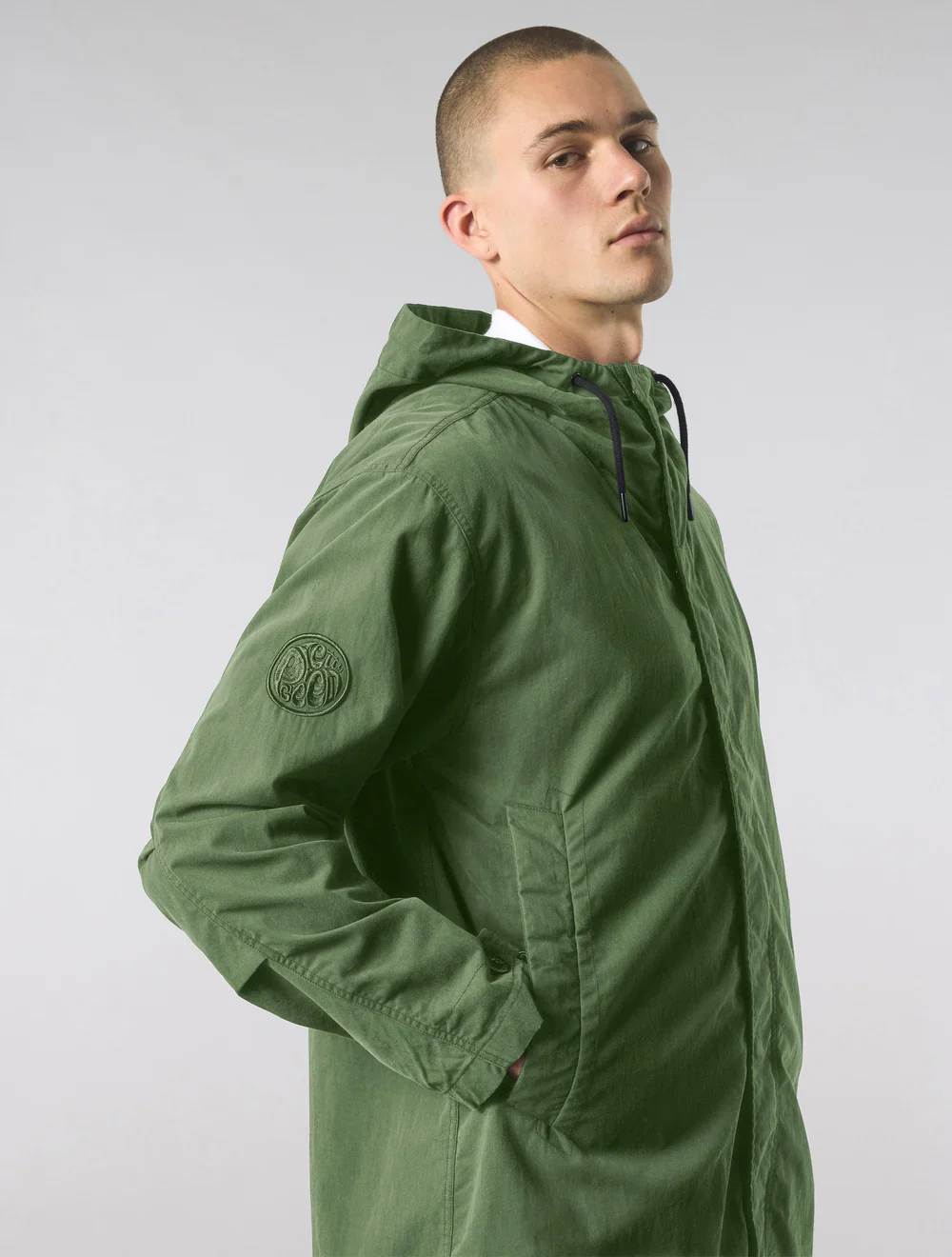 Pretty Green Feltham Parka Khaki - Image 4
