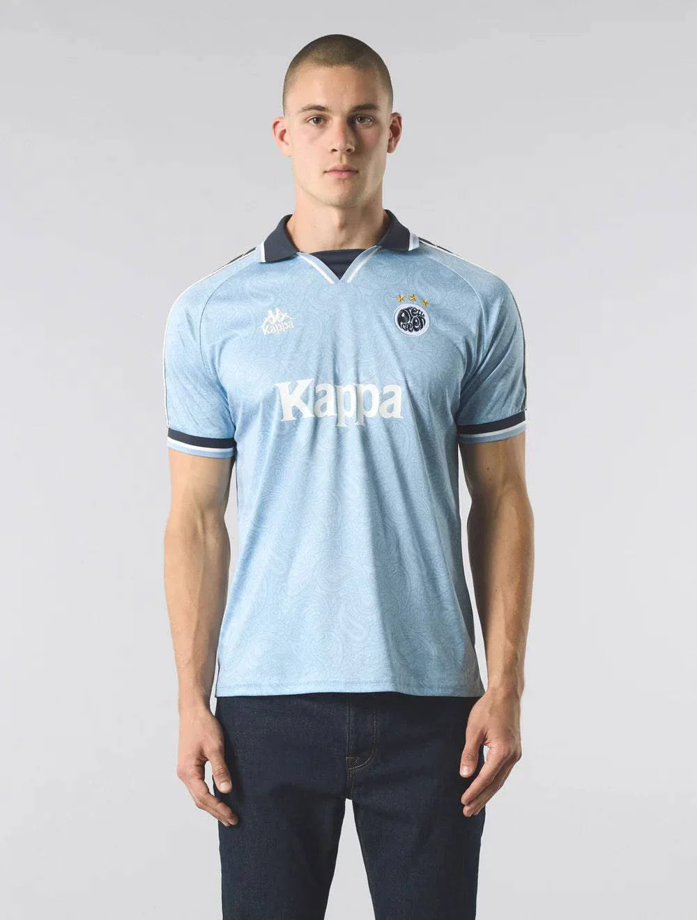 Pretty Green Home Maine Road Football Top Sky Blue - Image 2