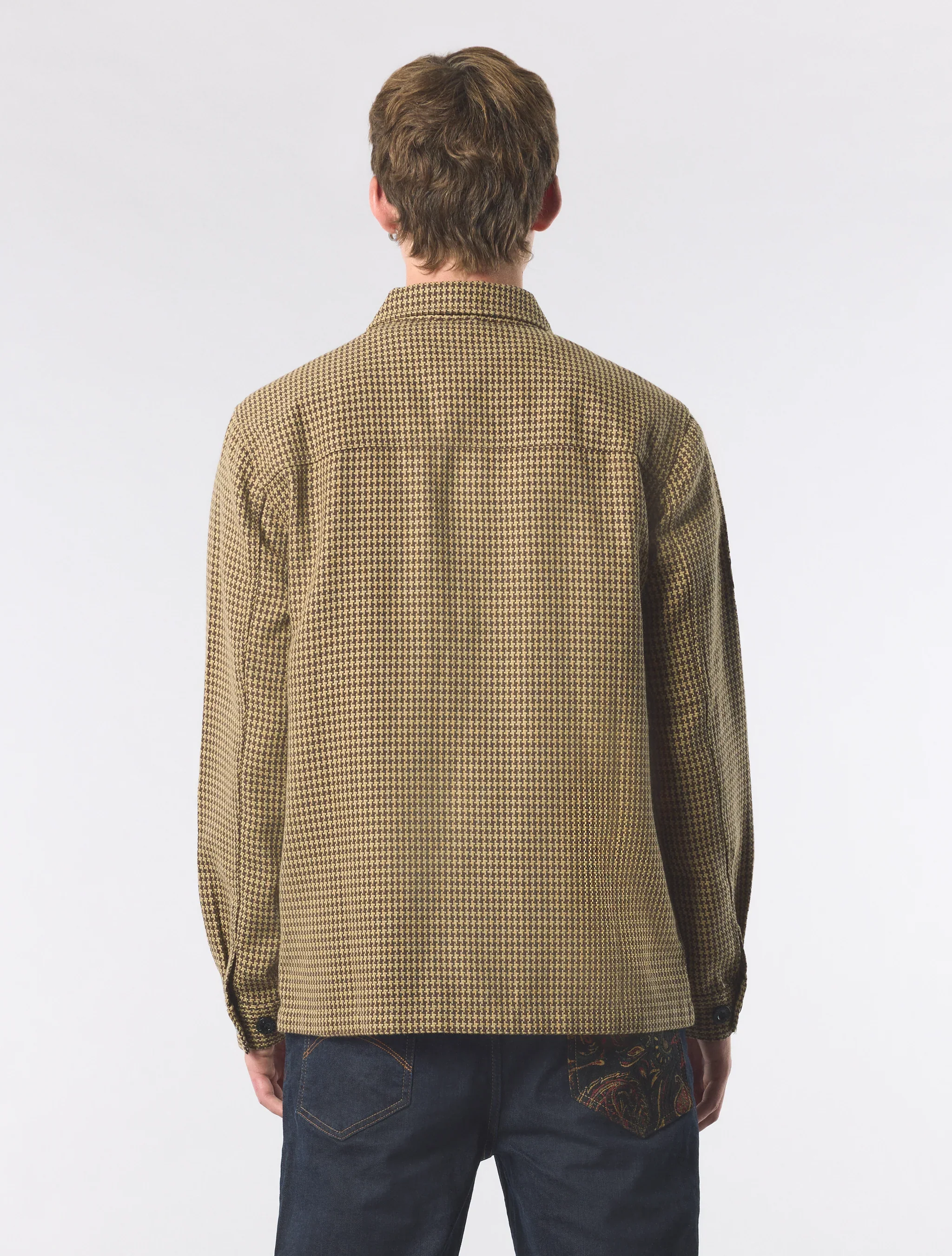 Pretty Green Kilburn Overshirt Taupe - Image 4