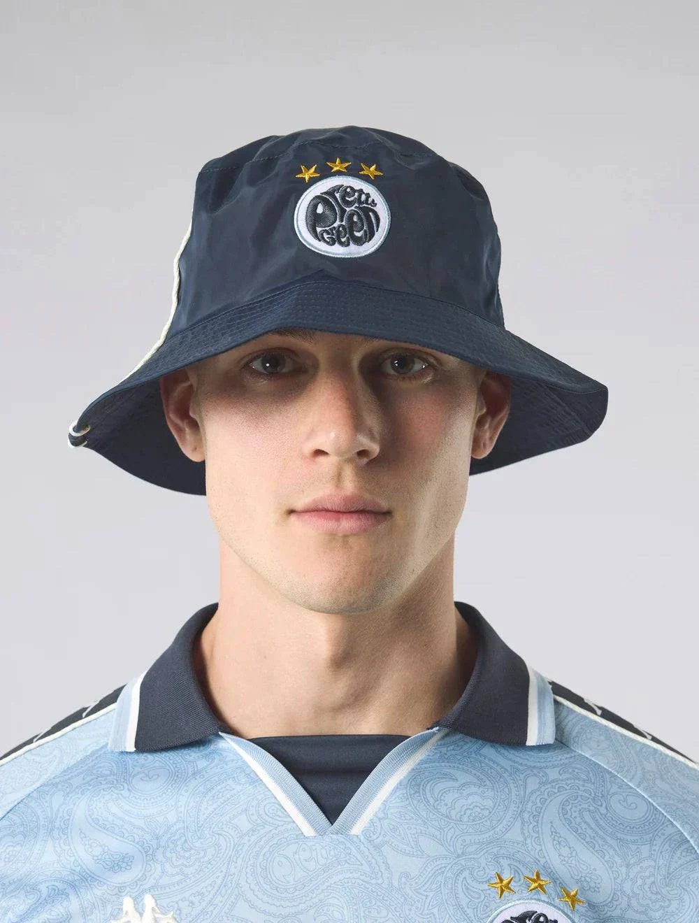 Pretty Green Maine Road Bucket Hat Navy - Image 3