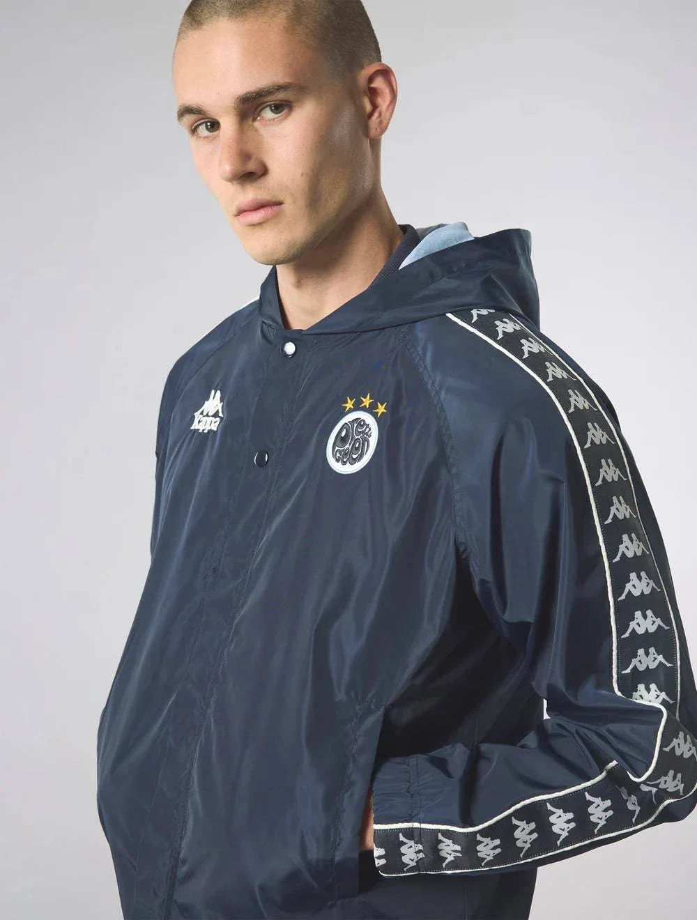Pretty Green Maine Road Hooded Jacket Navy - Image 3