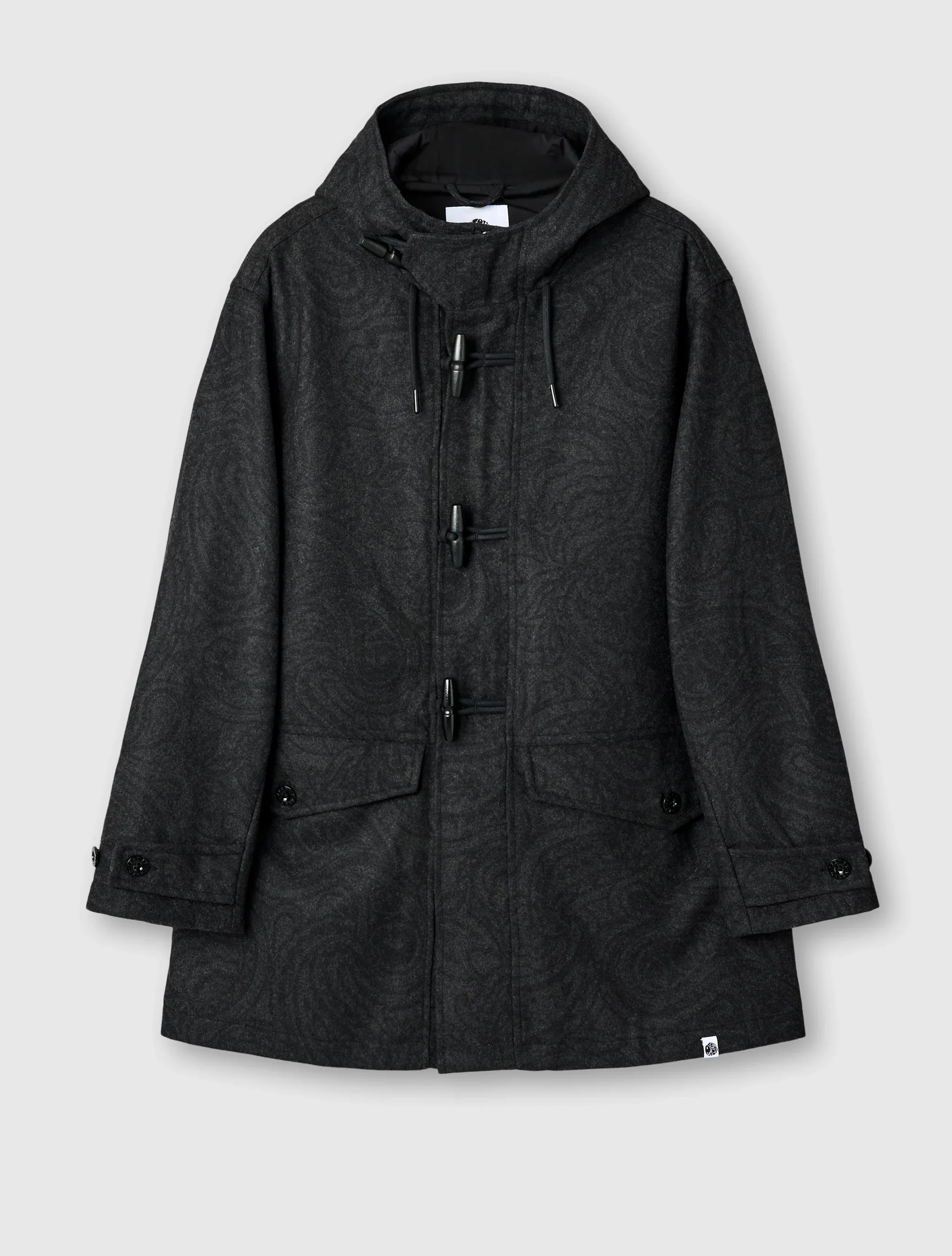 Pretty Green Randolph Duffle Coat Black