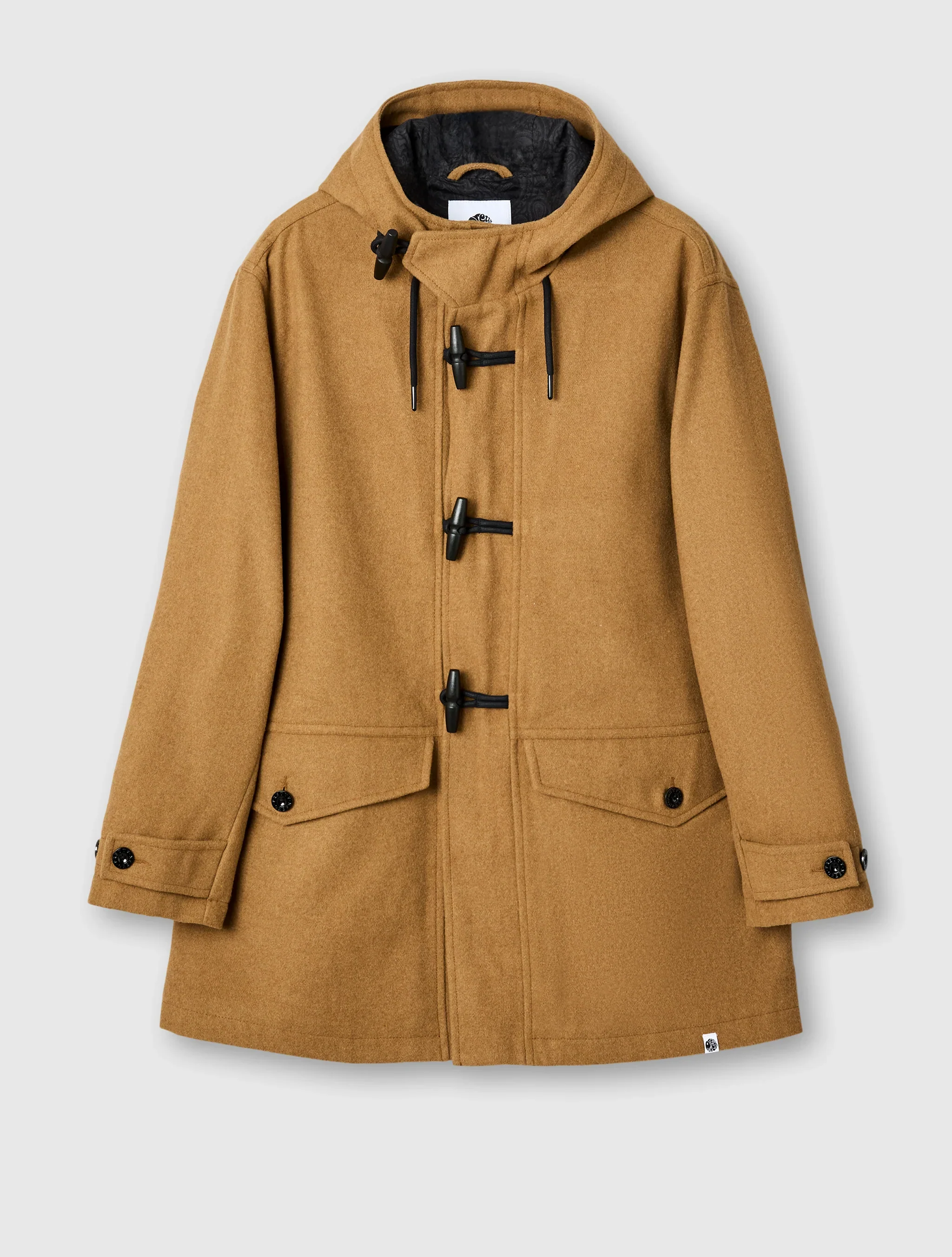 Pretty Green Randolph Duffle Coat Tan