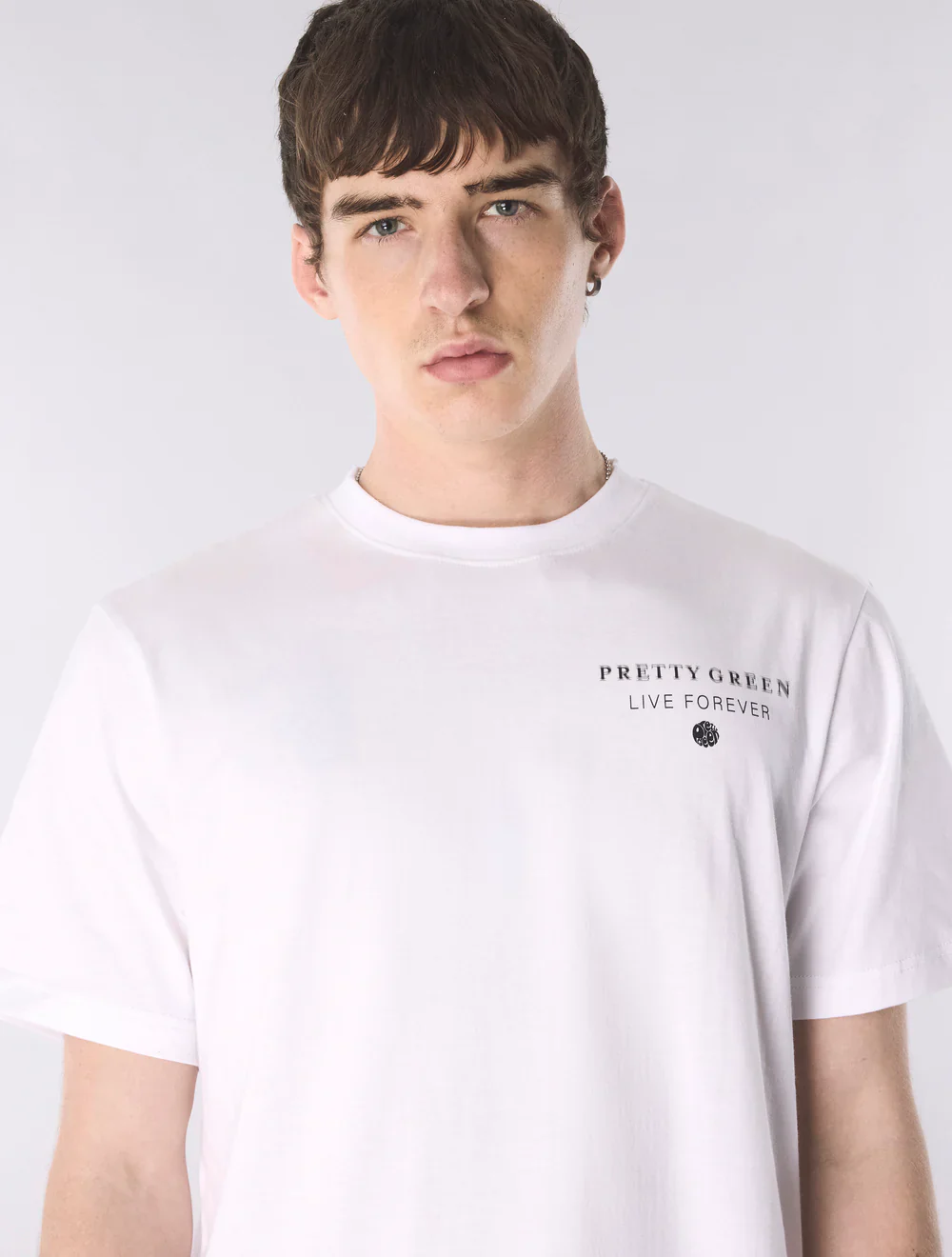 Pretty Green Refractive T-Shirt White - Image 4