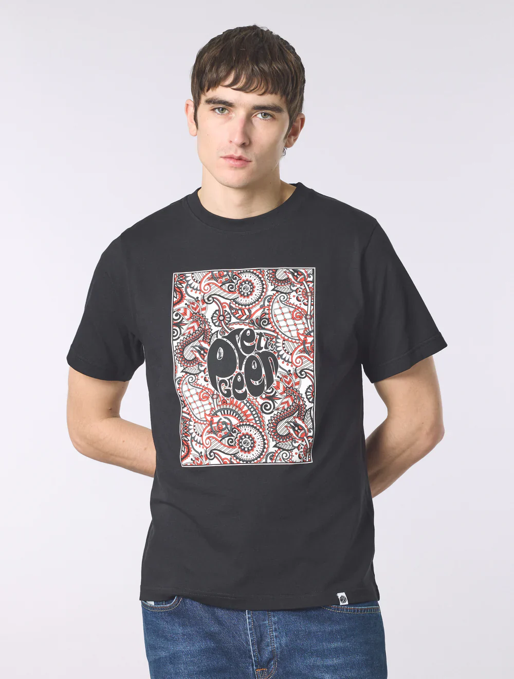 Pretty Green Resonance Box Logo T-Shirt Black - Image 3