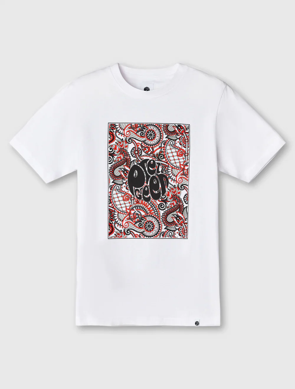 Pretty Green Resonance Box Logo T-Shirt White - Image 5