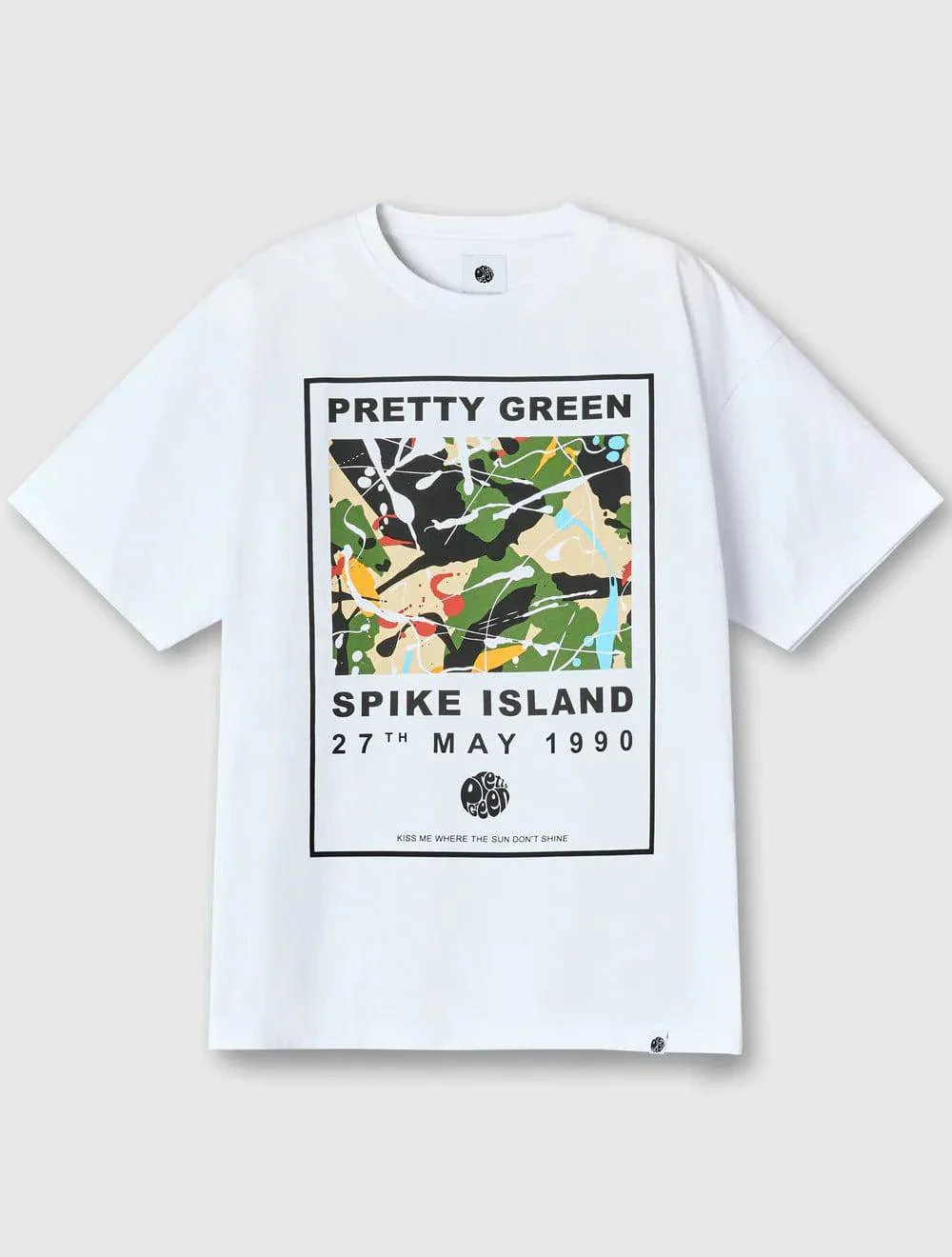 Pretty Green Spike Island T-Shirt White