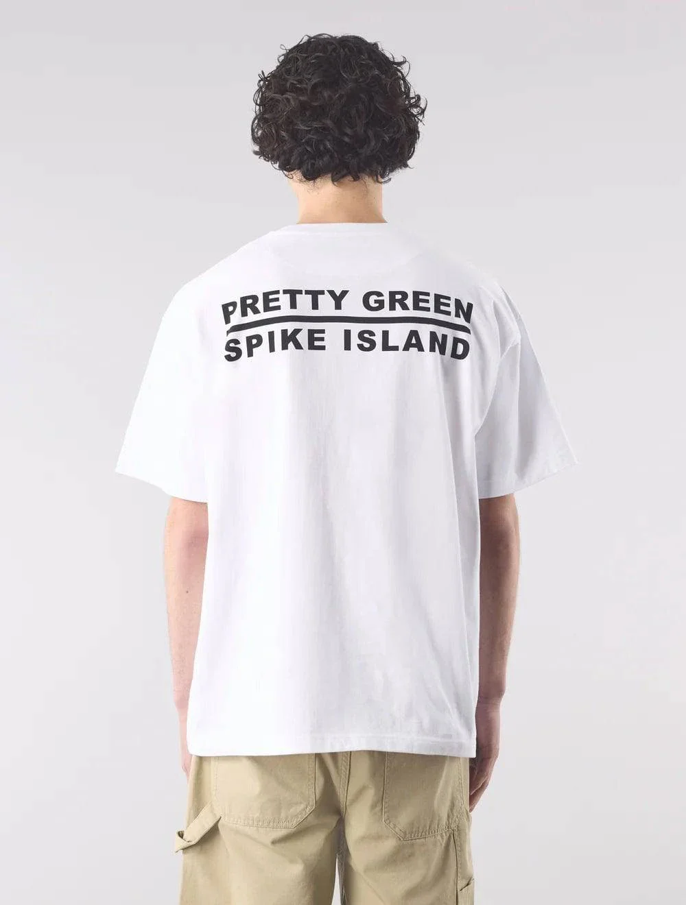 Pretty Green Spike Island T-Shirt White - Image 3