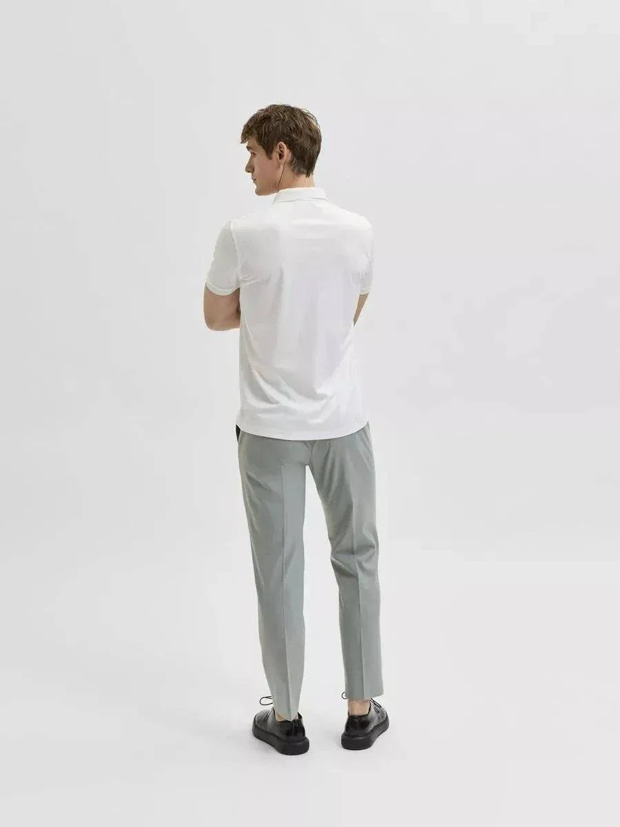Selected Homme Fave Polo Shirt In White - Image 2