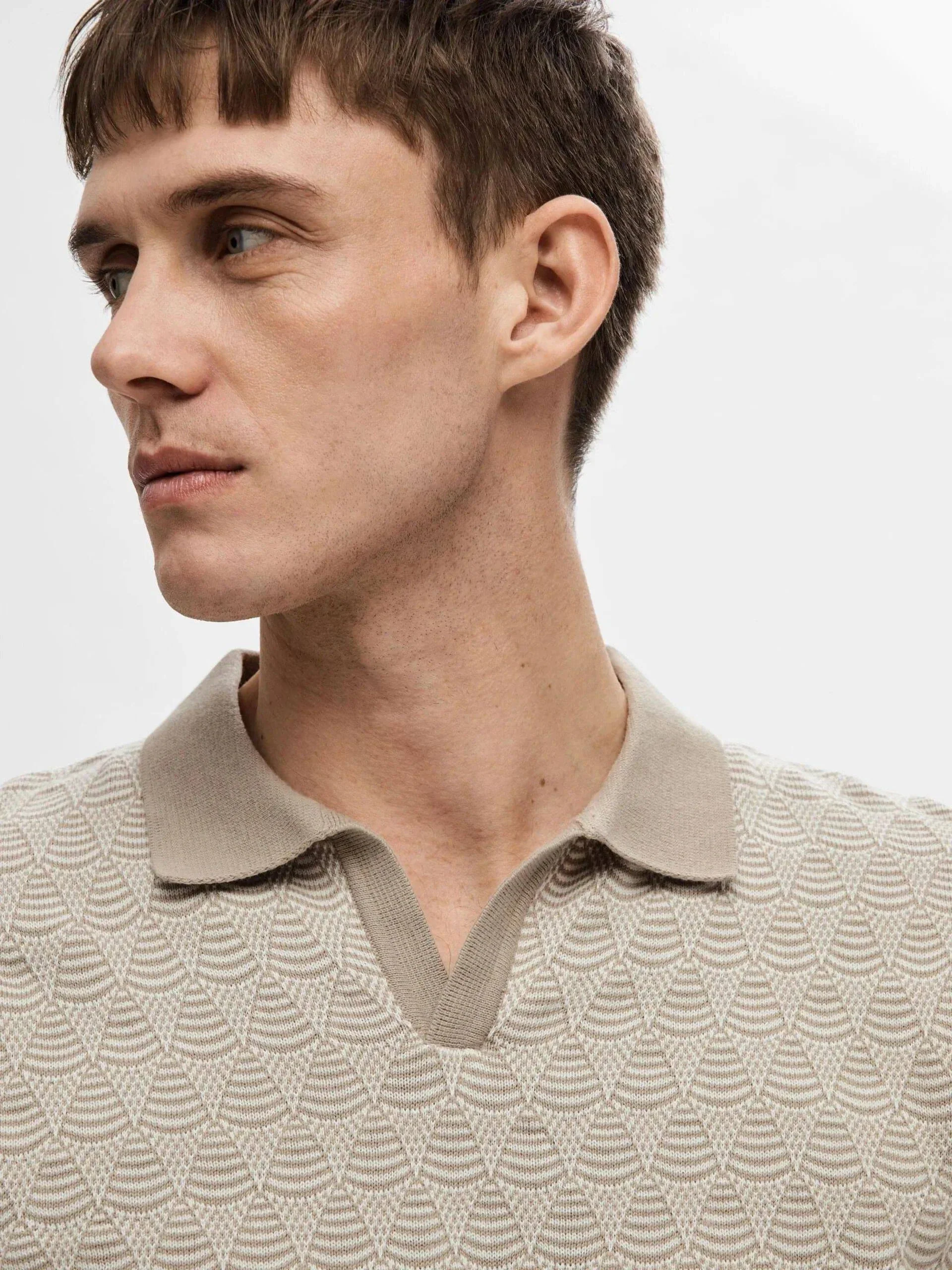 Selected Homme Knit Open Polo - Image 2