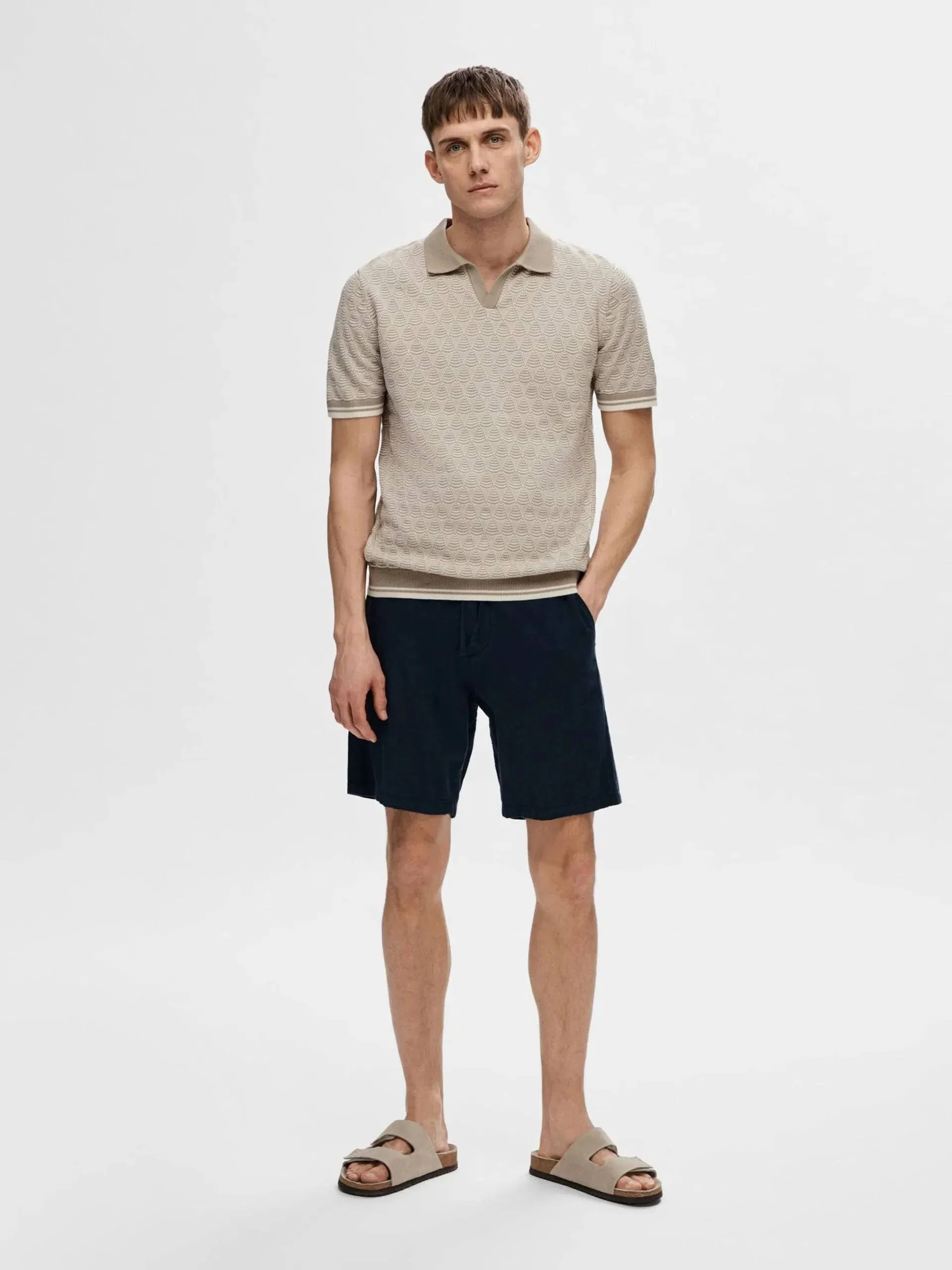 Selected Homme Knit Open Polo - Image 3