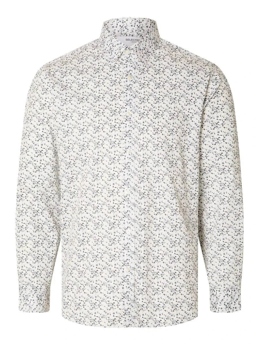 Selected Homme Soho LS Shirt In Bright White - Image 3