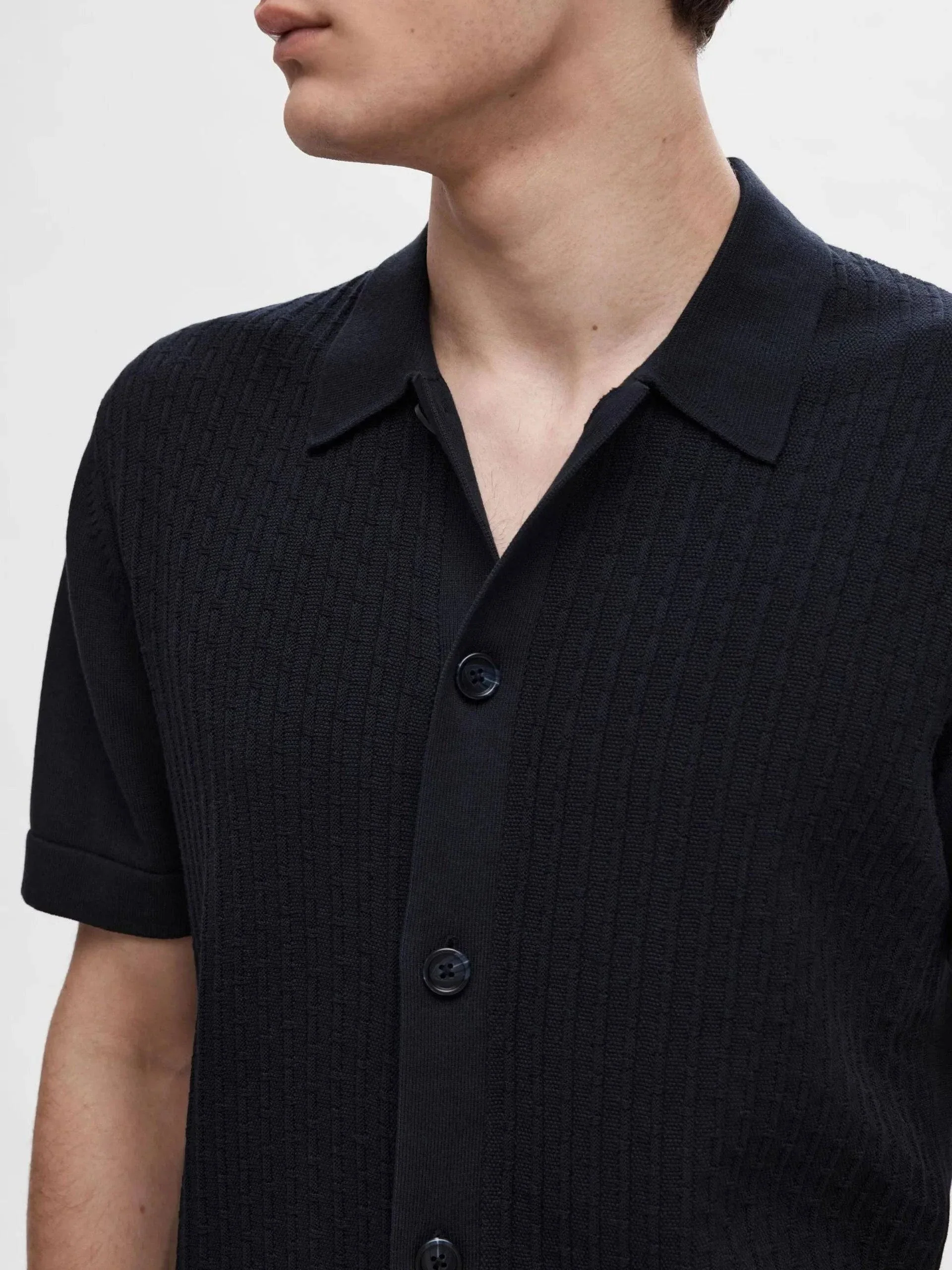 Selected Homme Struc Cardigan Polo - Image 3