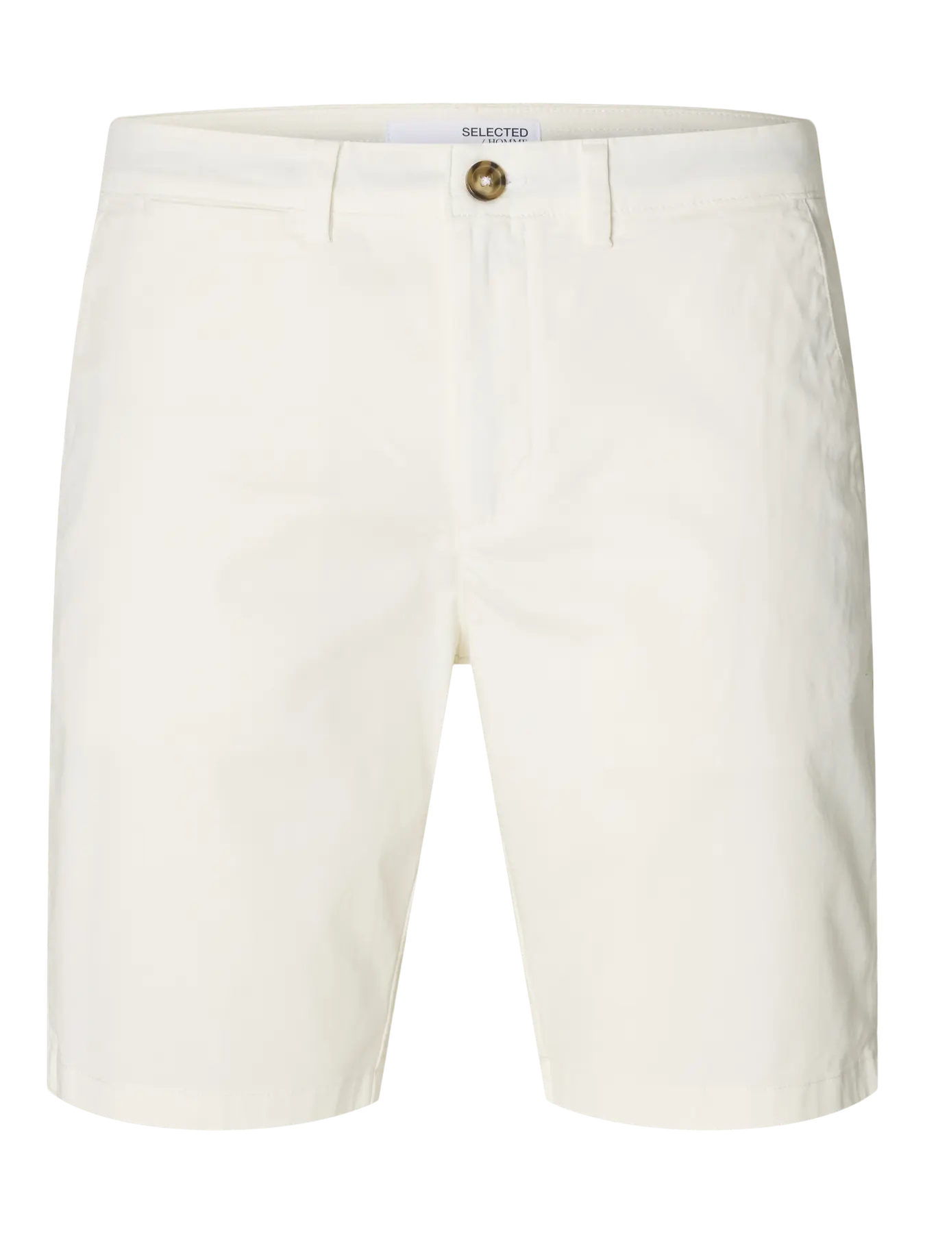 Selected Slim-Miles Flex Chino Shorts White