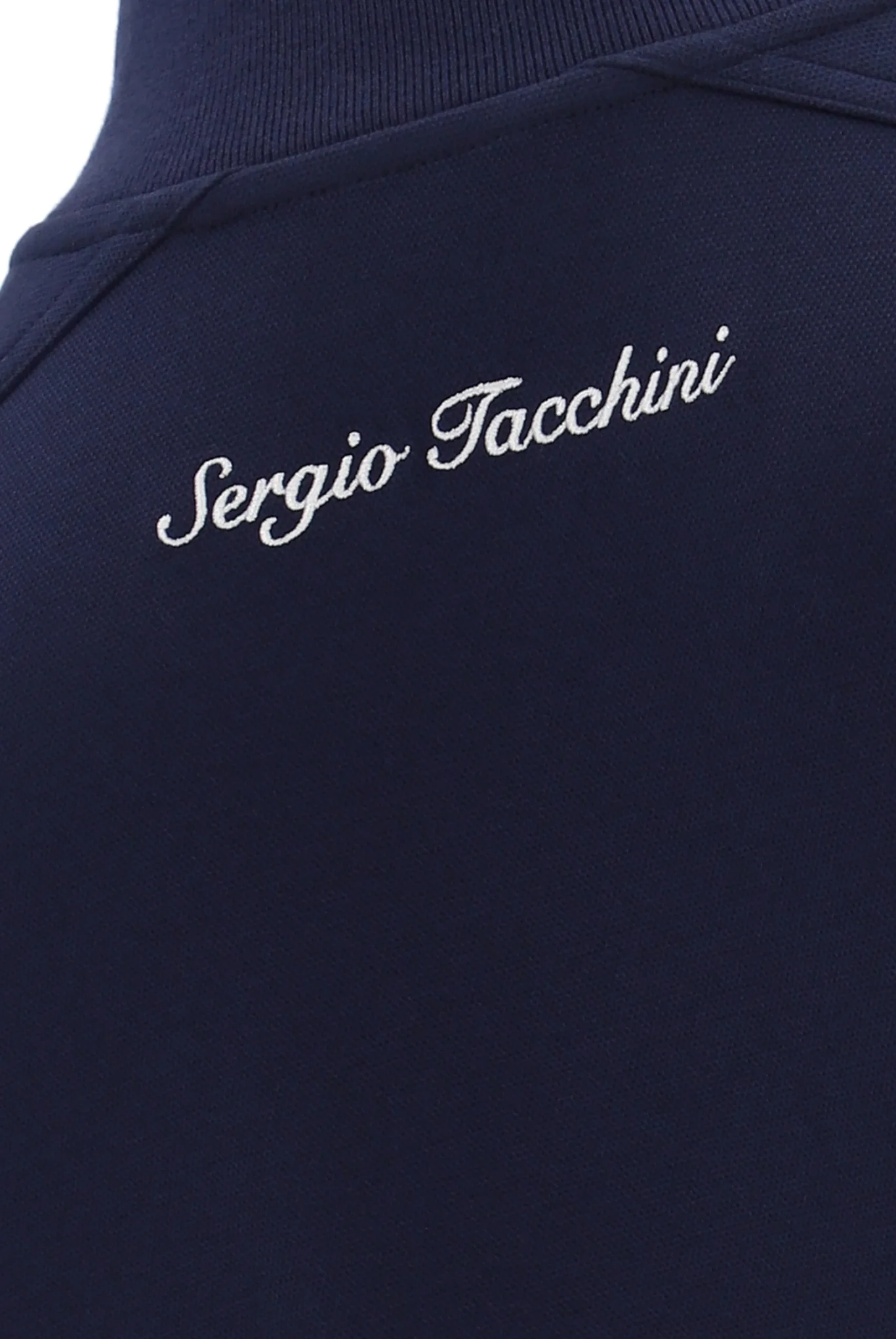 Sergio Tacchini Attilio Track Top in Maritime Blue/Gardenia - Image 5