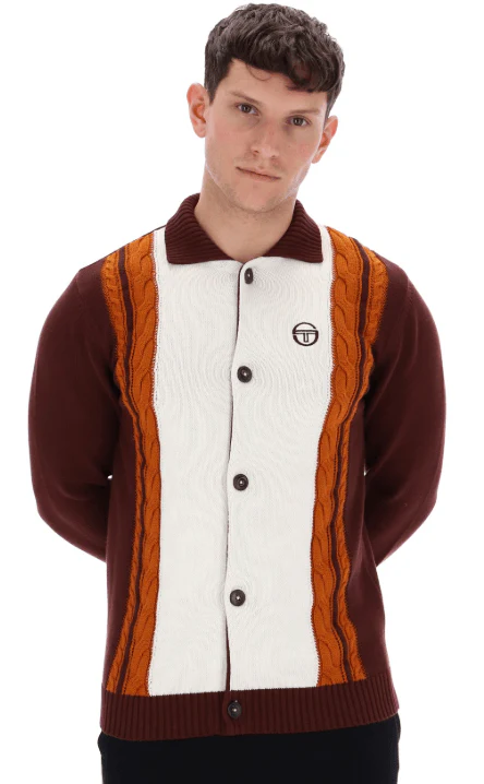 Sergio Tacchini Bruni Knit Bitter Chocolate/Gardenia/Pumpkin Spice