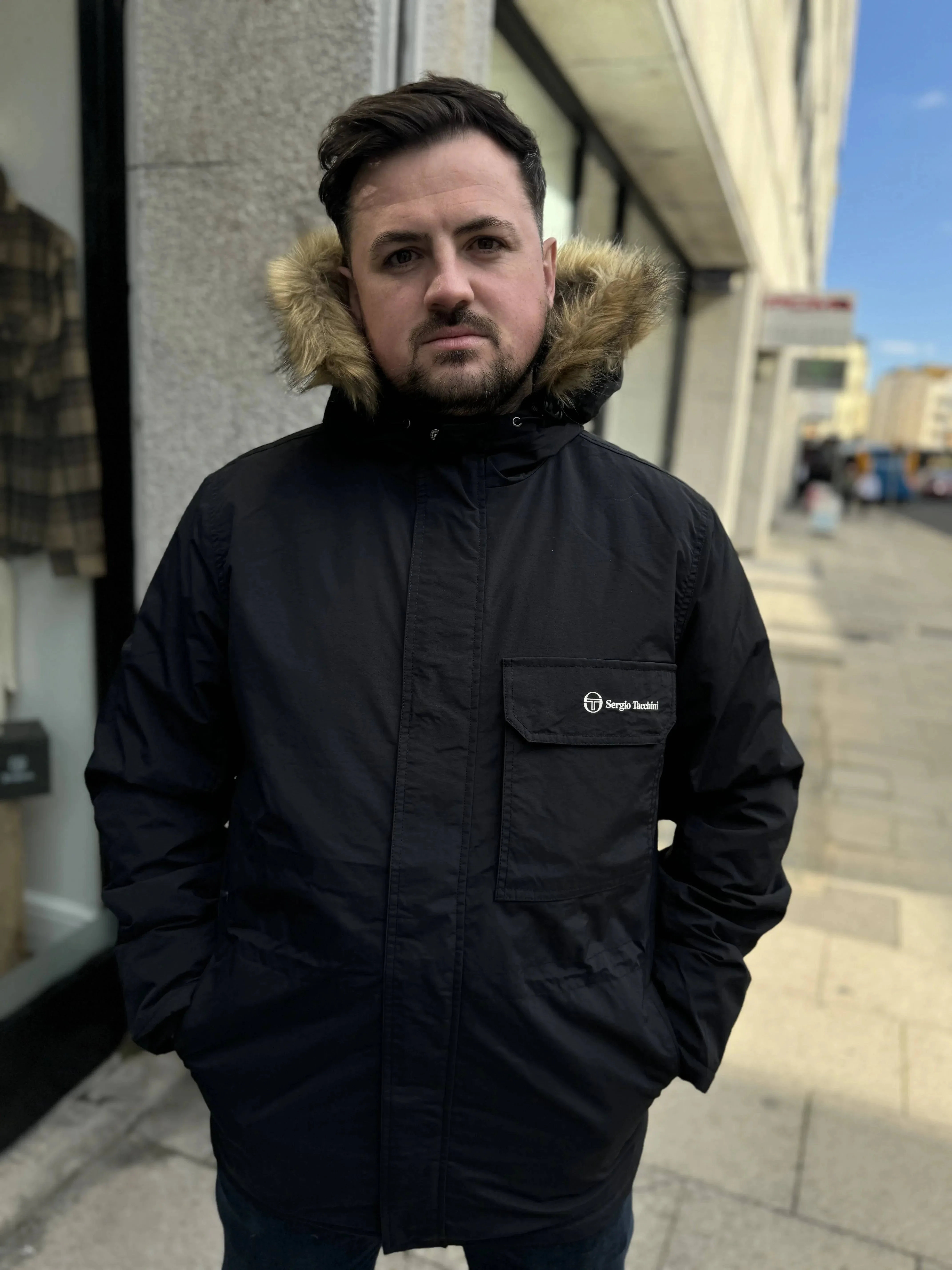 Sergio Tacchini Budge Parka Jacket/Black - Image 2
