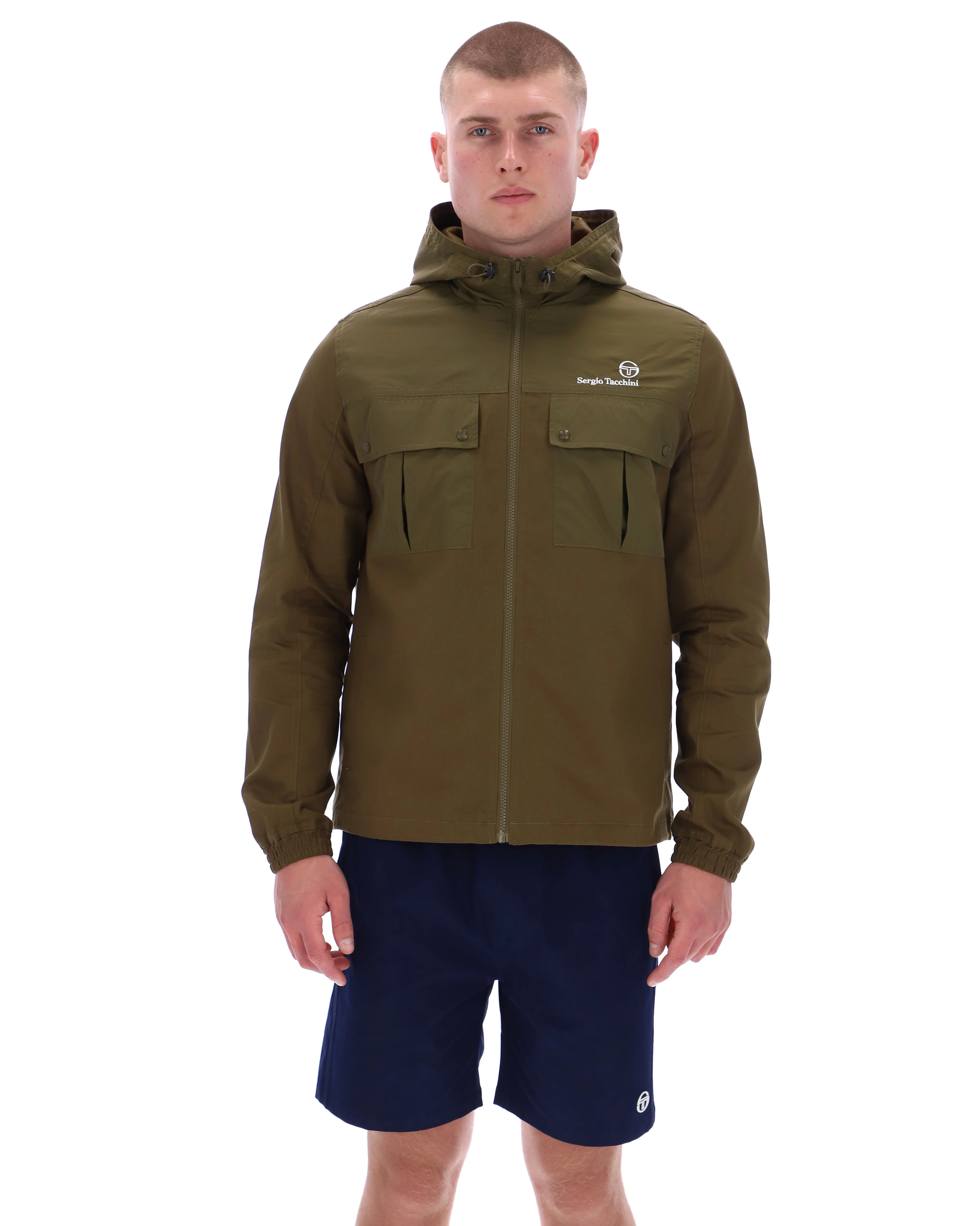 Sergio Tacchini Calisti Jacket in Dark Olive