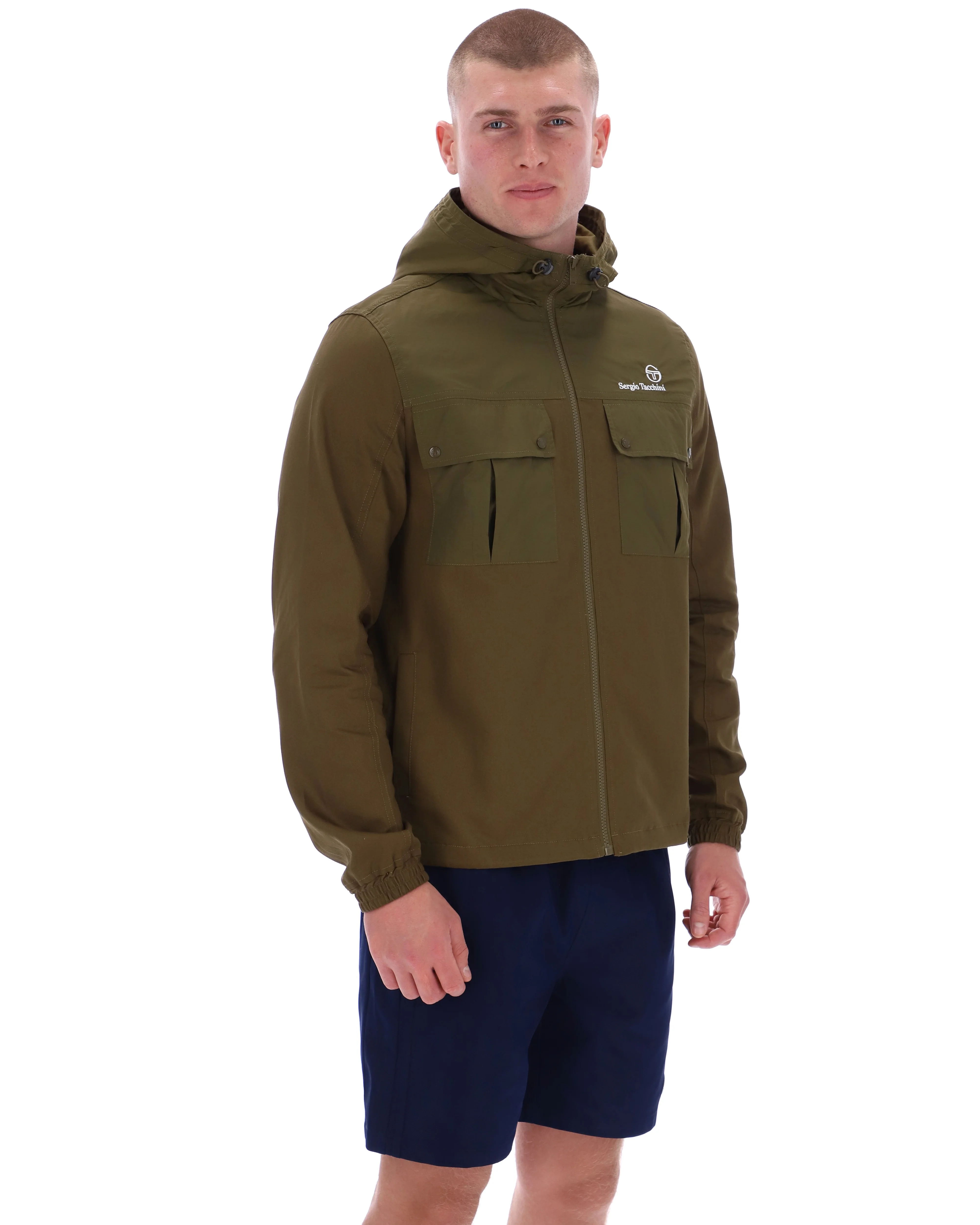 Sergio Tacchini Calisti Jacket in Dark Olive - Image 2
